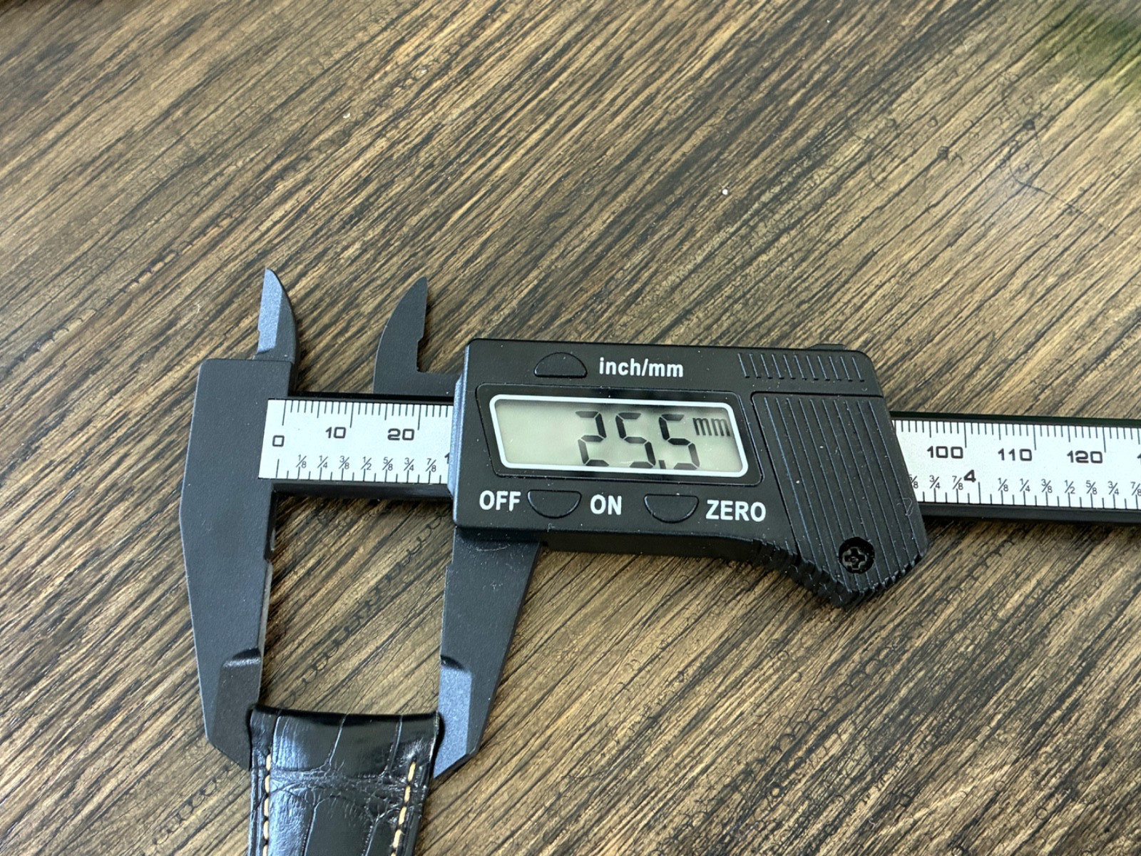 Panerai Mens Radiomir OEM Black Leather Strap Band 25.5mm / 20mm – Great Shape!!