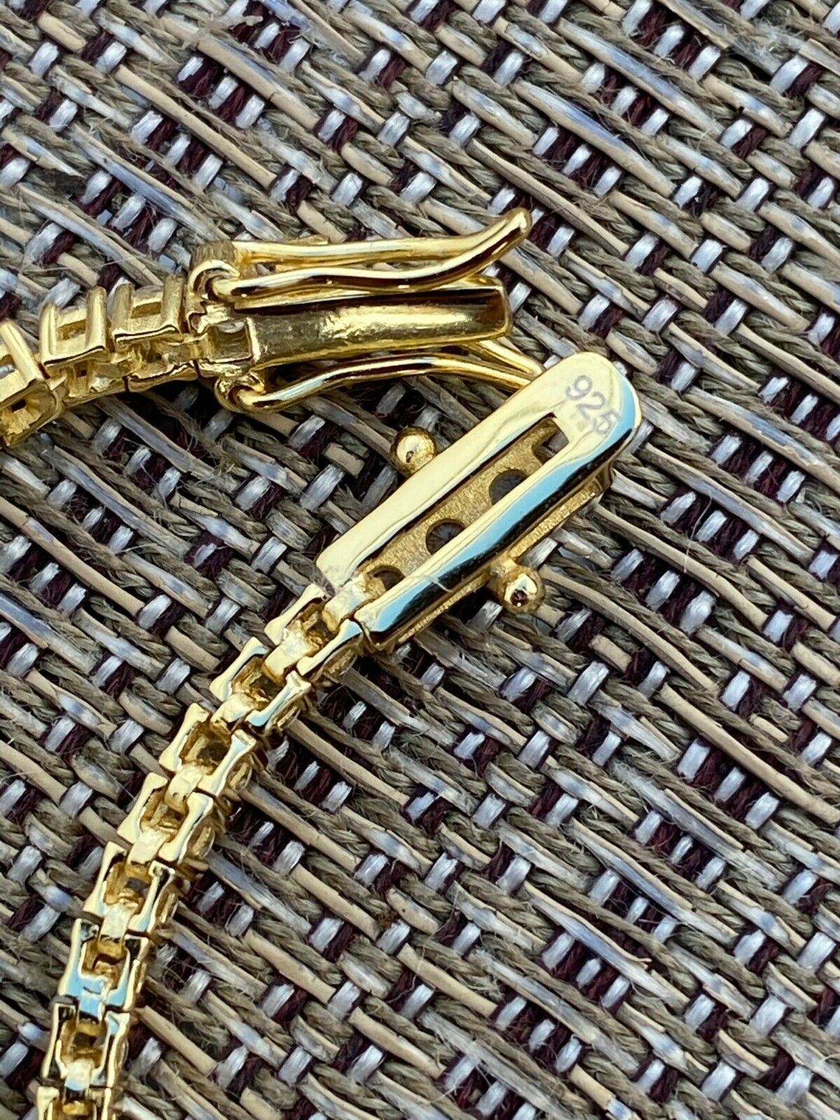 14k Gold Plated Solid Silver 2mm Real MOISSANITE Tennis Bracelet Passes Tester