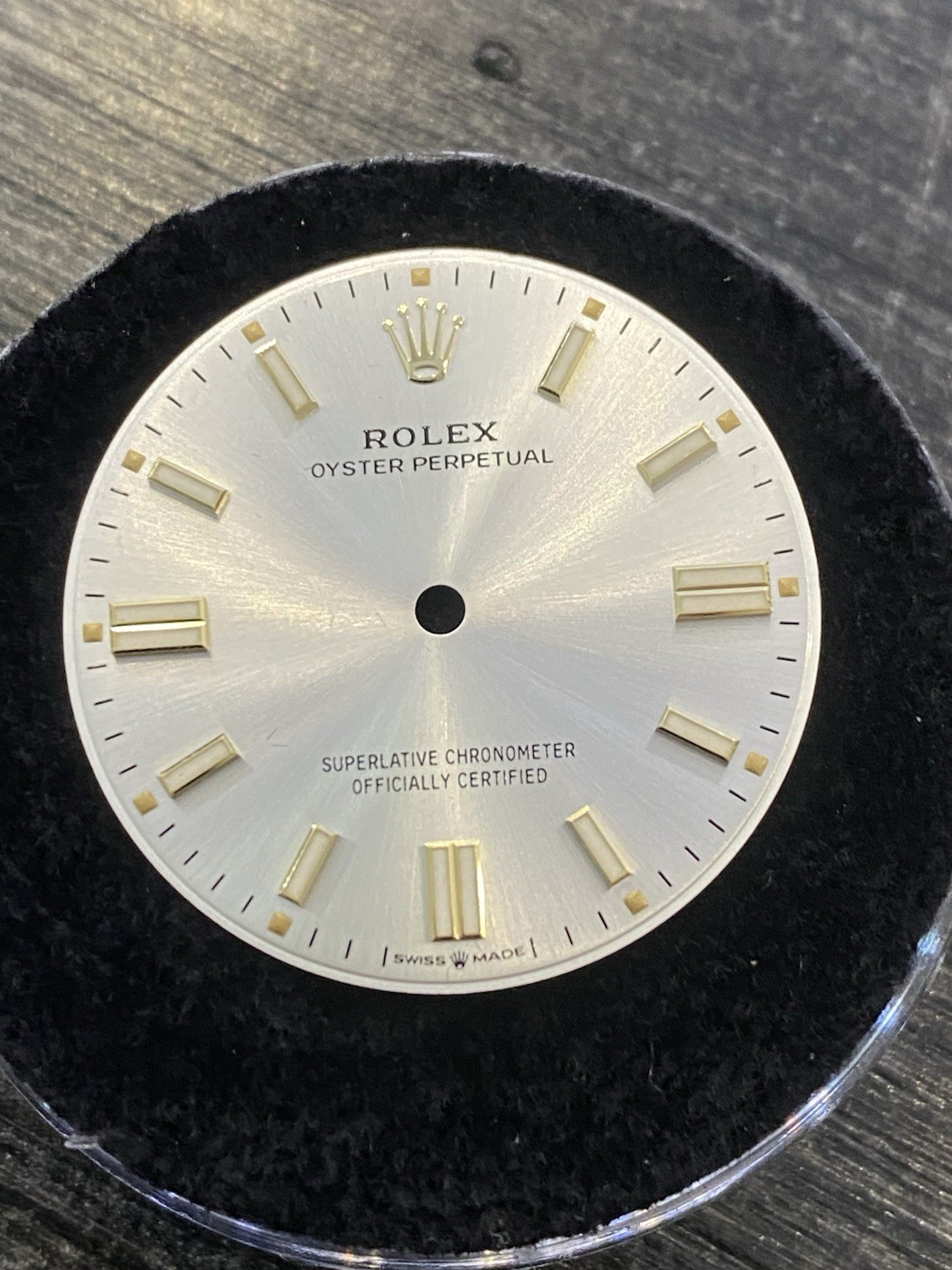 Rolex Oyster Perpetual Silver Dial, Non-Numeric Hour Marks, Swiss Made Metal