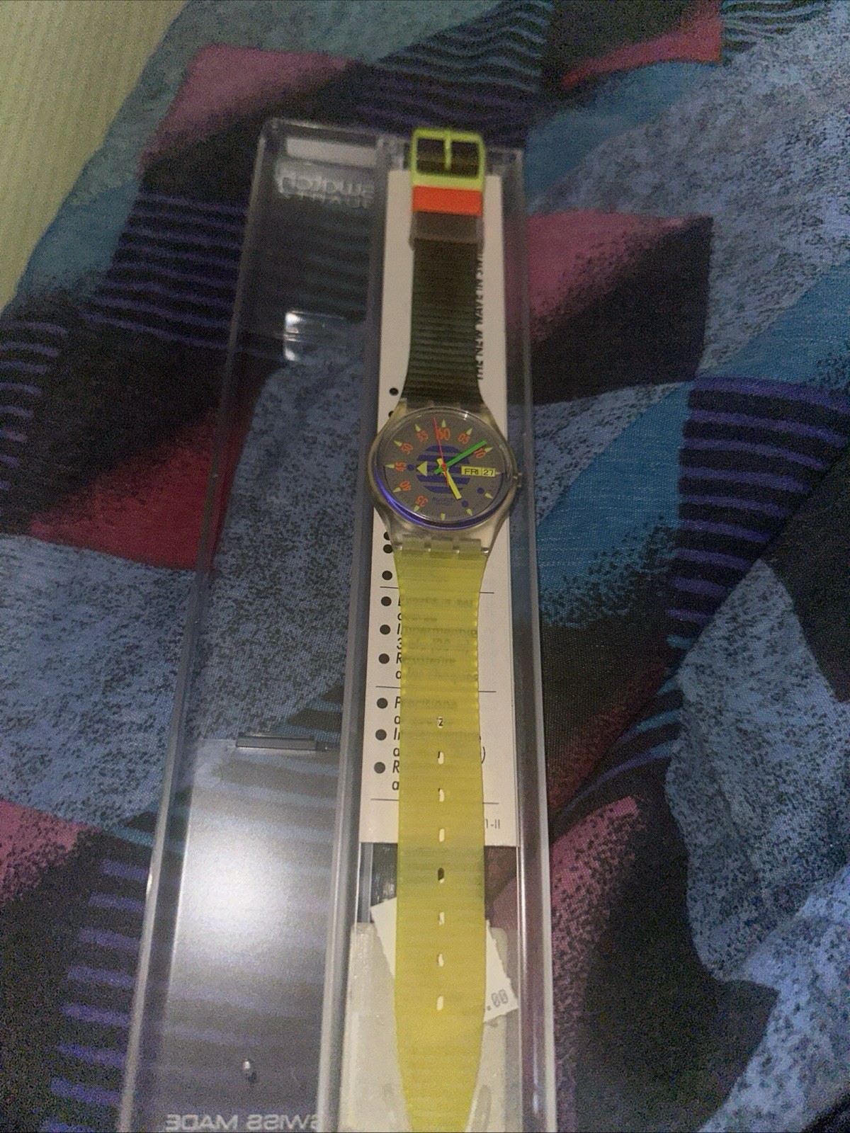 1992 Vintage Swatch Watch GK701 HIGH PRESSURE 90s PreOwned Needs New Battery