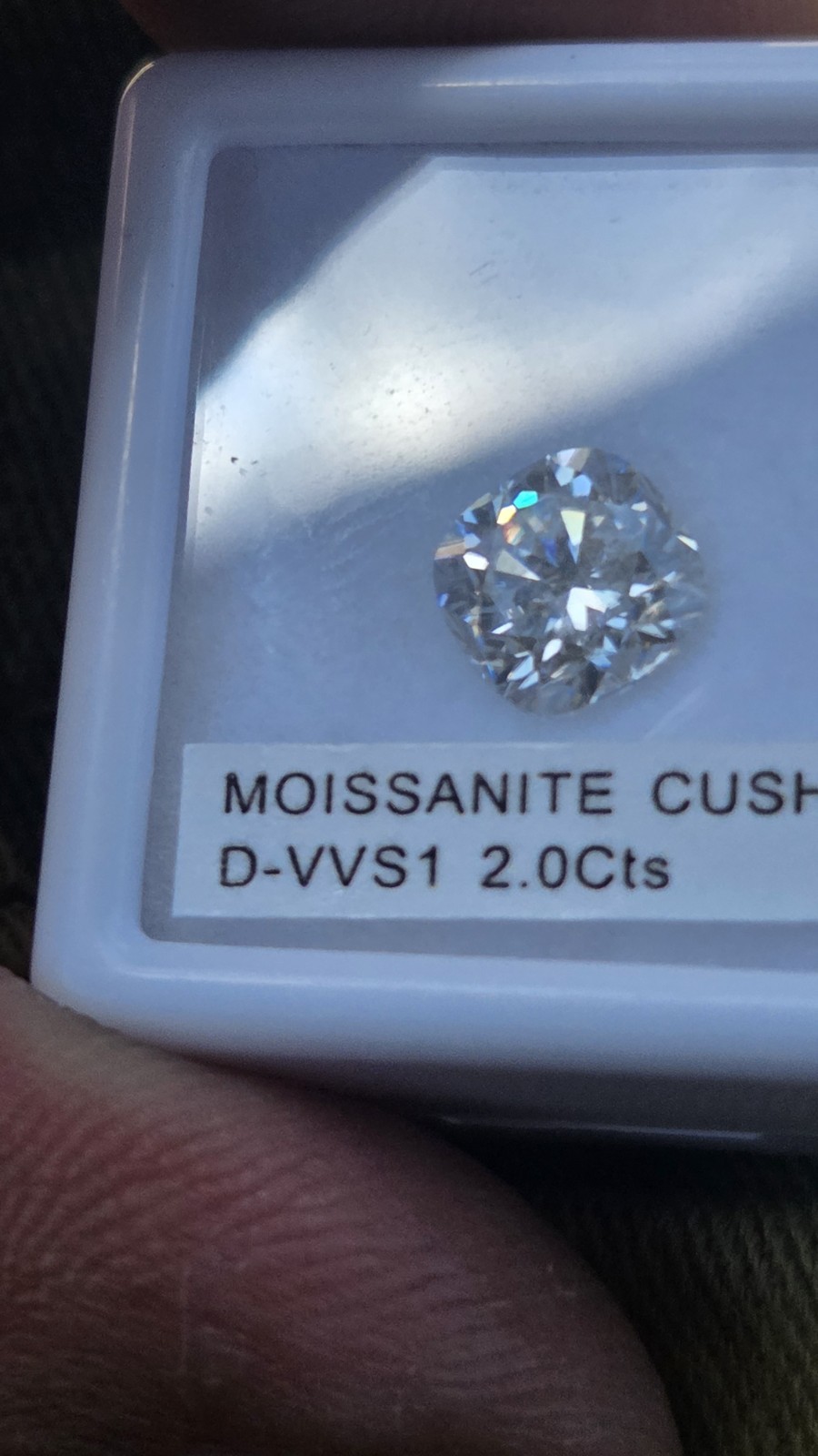 2 CT Brand New Round Cut Moissanite Loose Stone D VVS1