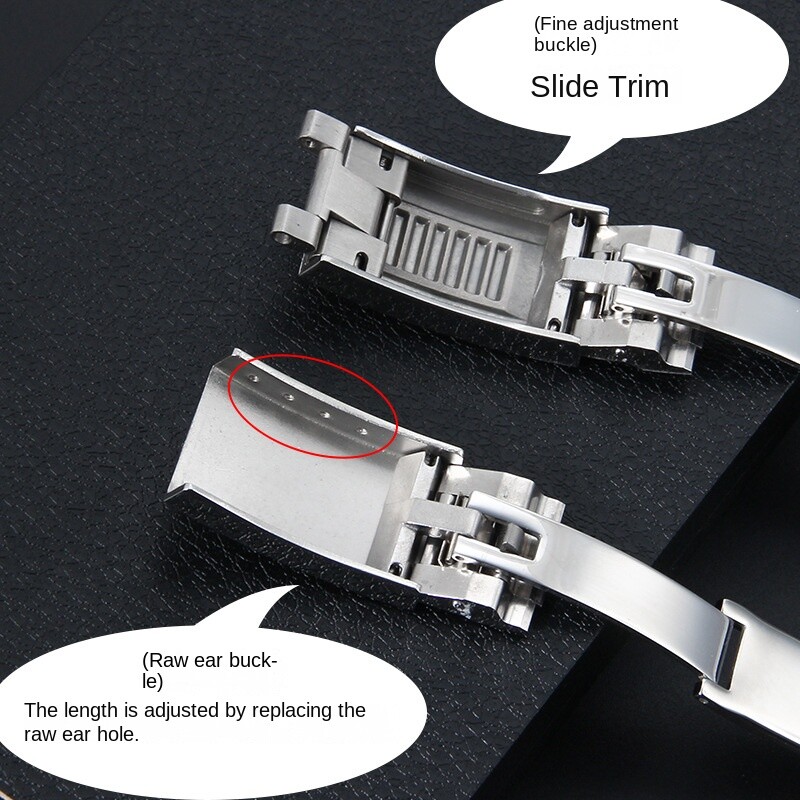 High Quality Stainless Steel Clasp Metal Watch Buckle metal Folding Clasp 9x9mm