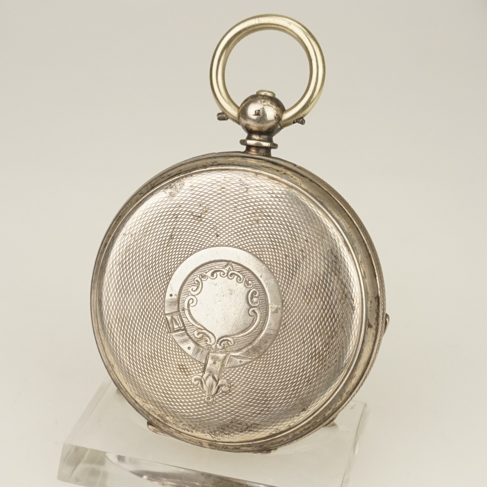 114g. Silver Antique Fusee Pocket Watch Men’s no duplex chronometer repeater RAR