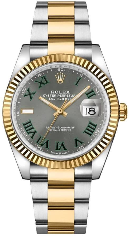 Rolex Datejust 126233 Gray Wimbledon Dial Automatic Two-Tone 36mm Midsize Watch