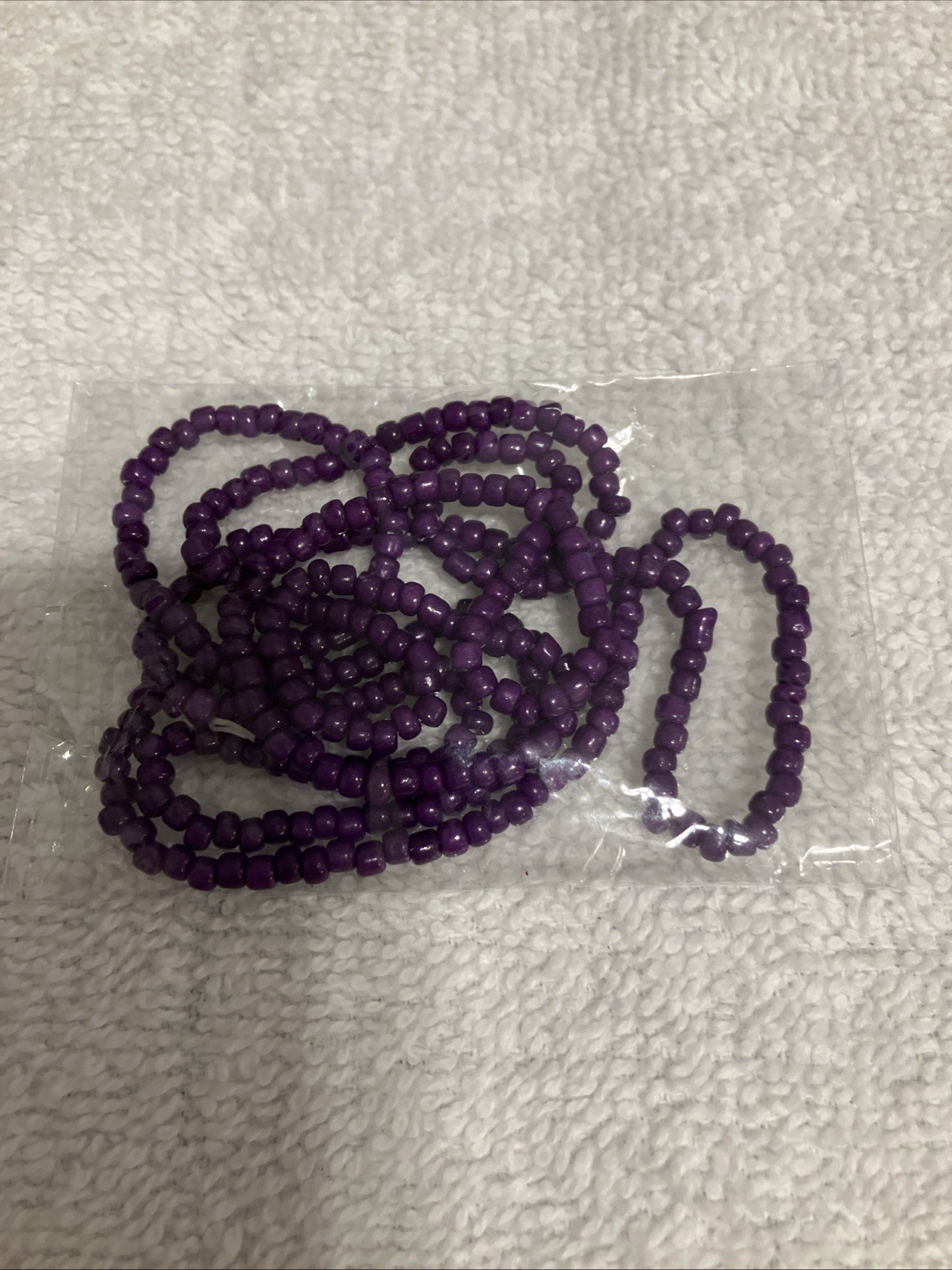 Women’s Elastic Waist Beads, 8 Total, Can Wear as Bracelets or Anklets, 30 in
