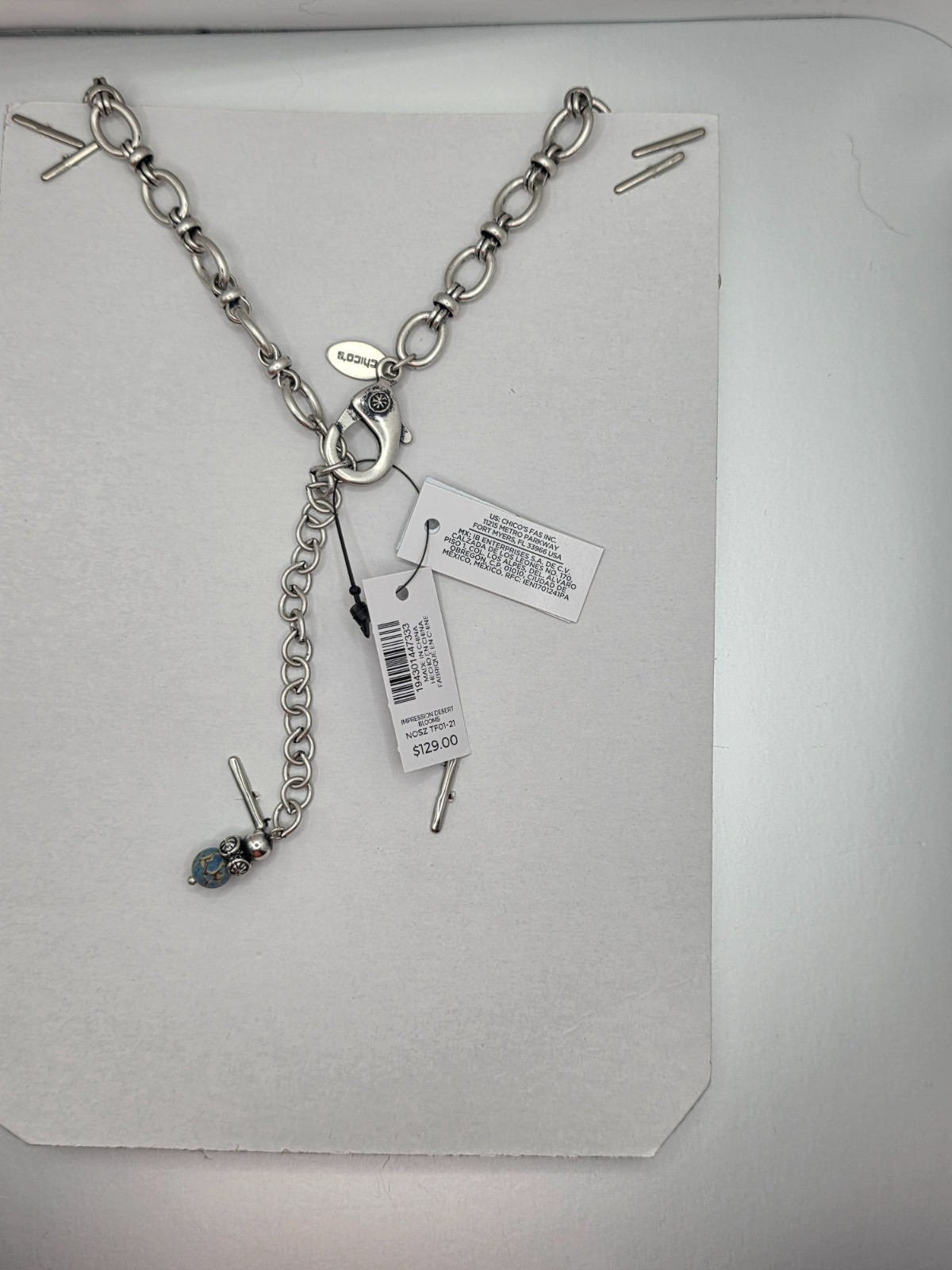 Fashion Jewelry Chicos Turquoise Necklace