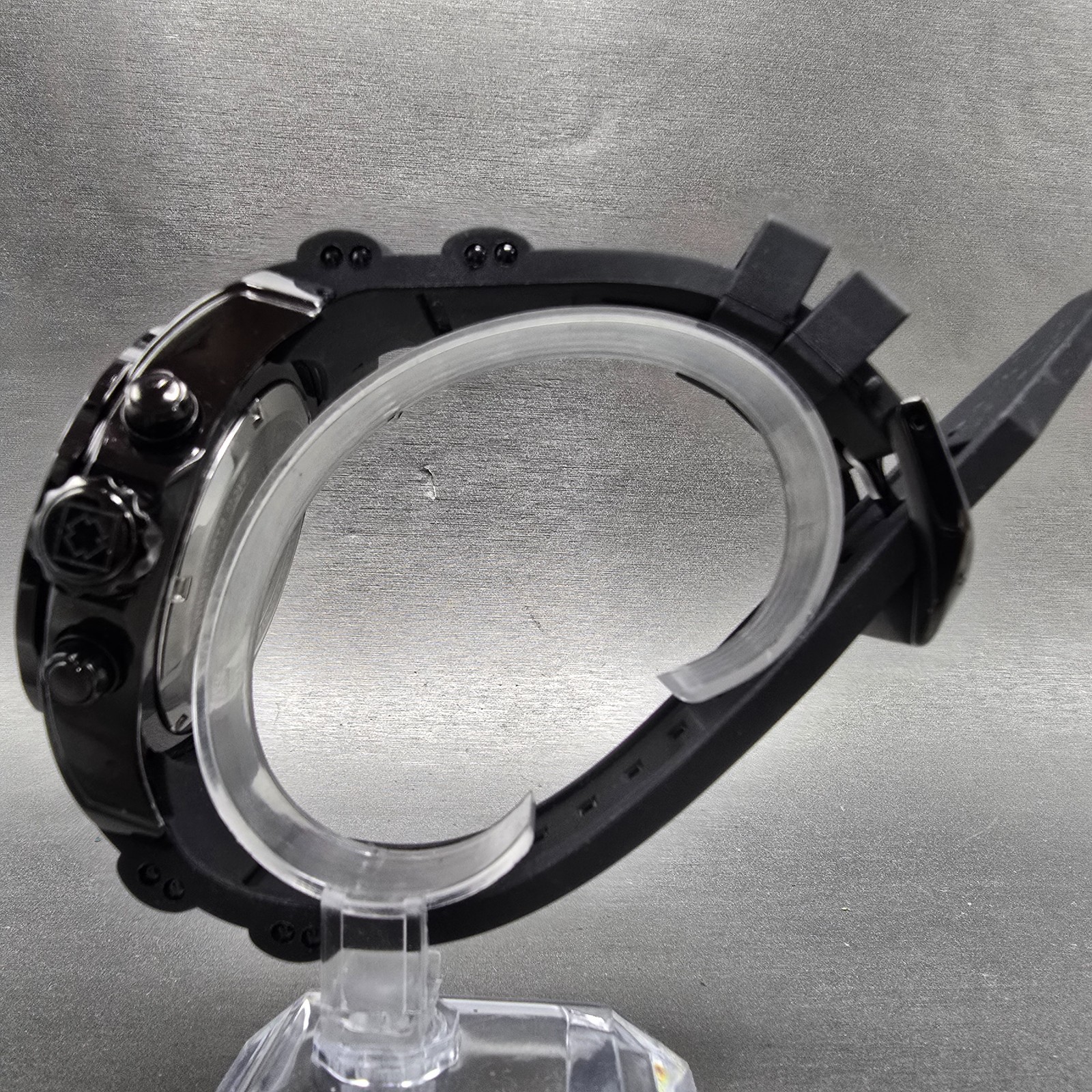 Invicta Pro Diver Chronograph Watch Men 48mm Black Dial Black Tone 6986 New Batt