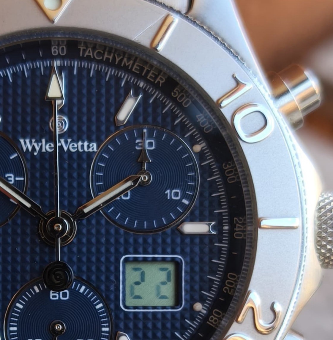 Wyler Vetta Challenge watch Ref. 1119770165 Ana Digit Blue Dial