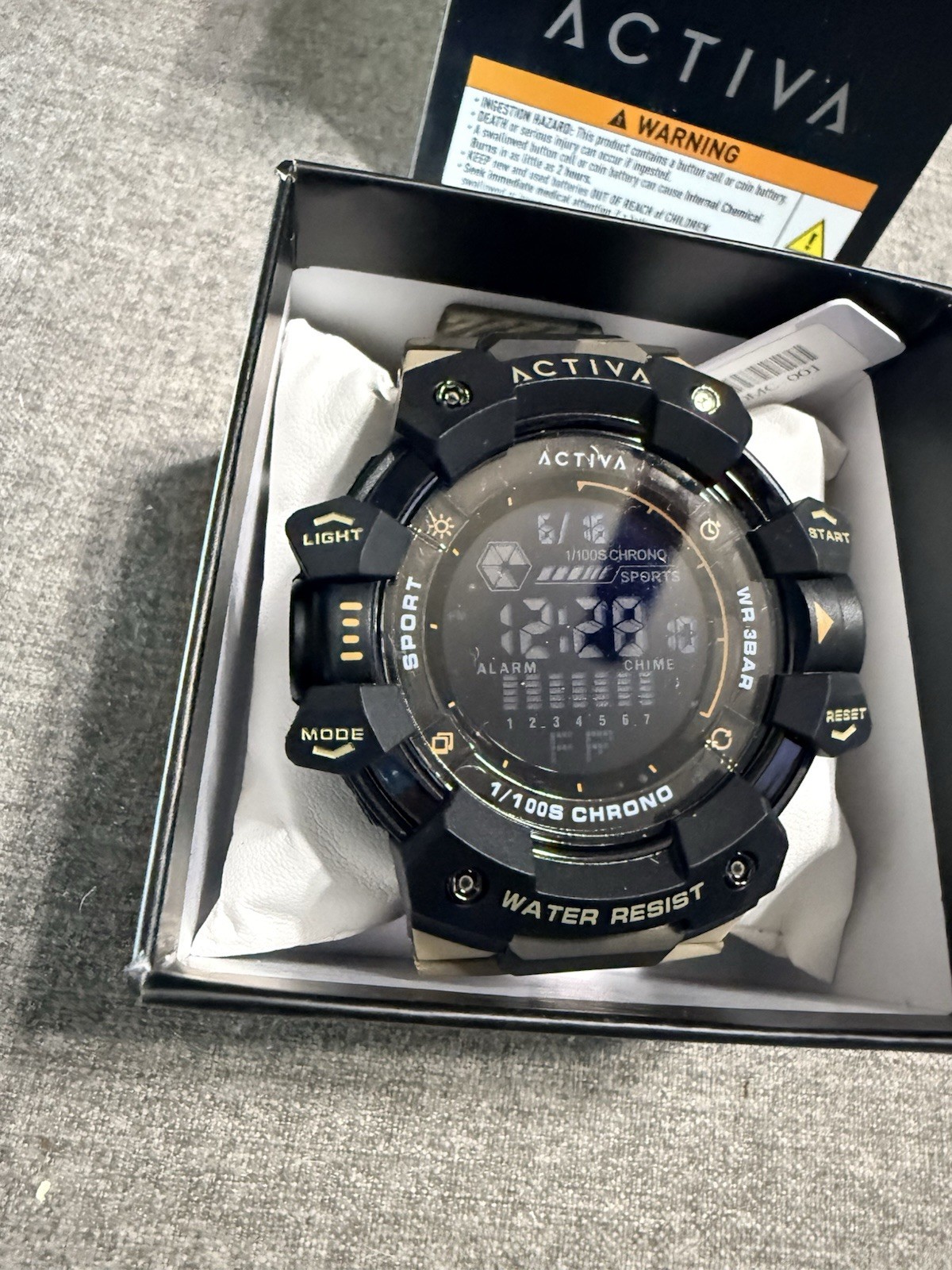 ACW8050MC-001 – Activa Armour X Invicta Men’s Digital Watch – 50mm. Camouflage.