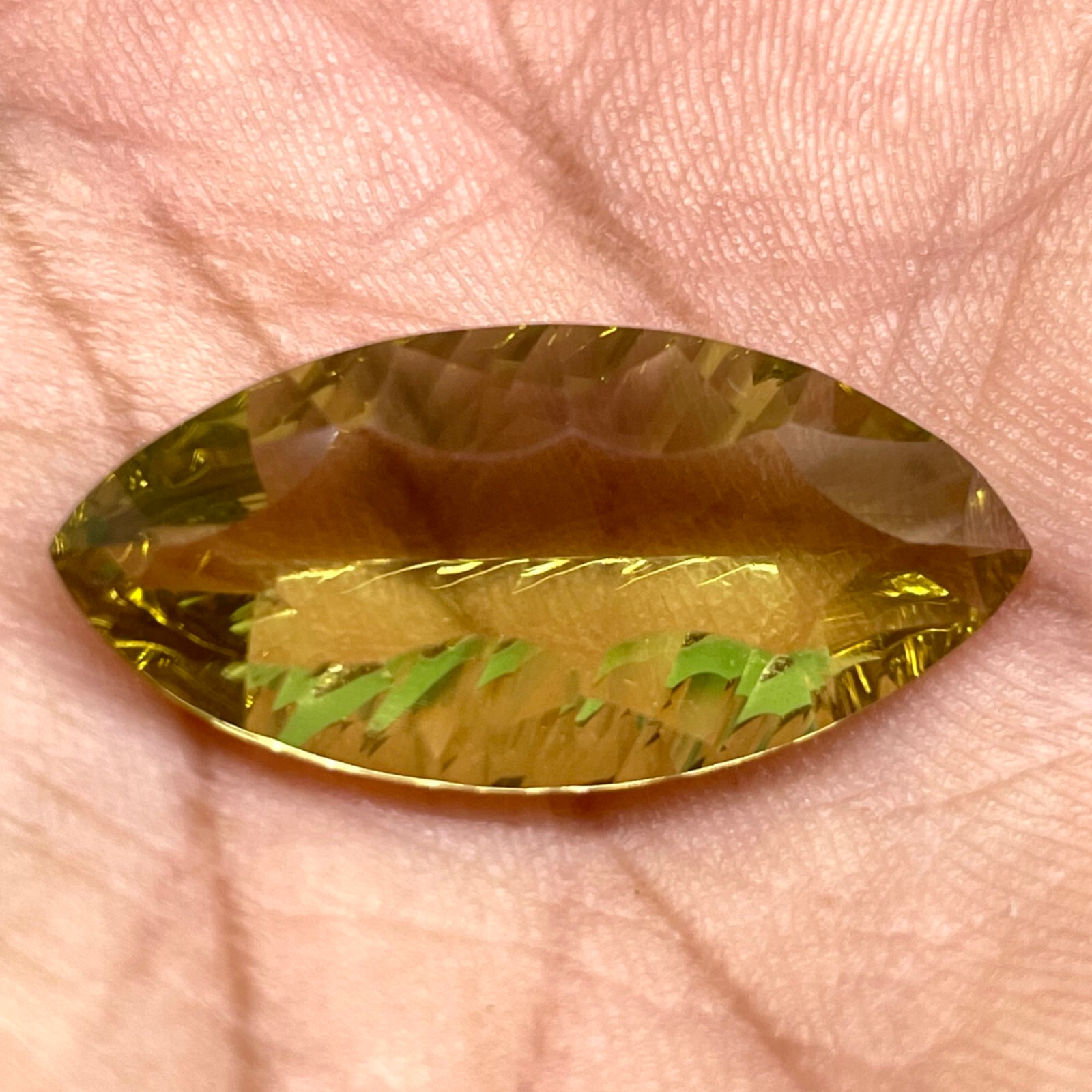 VVS 18.10 Cts Natural Lemon Citrine Marquise Custom Cut Top Quality Gemstone