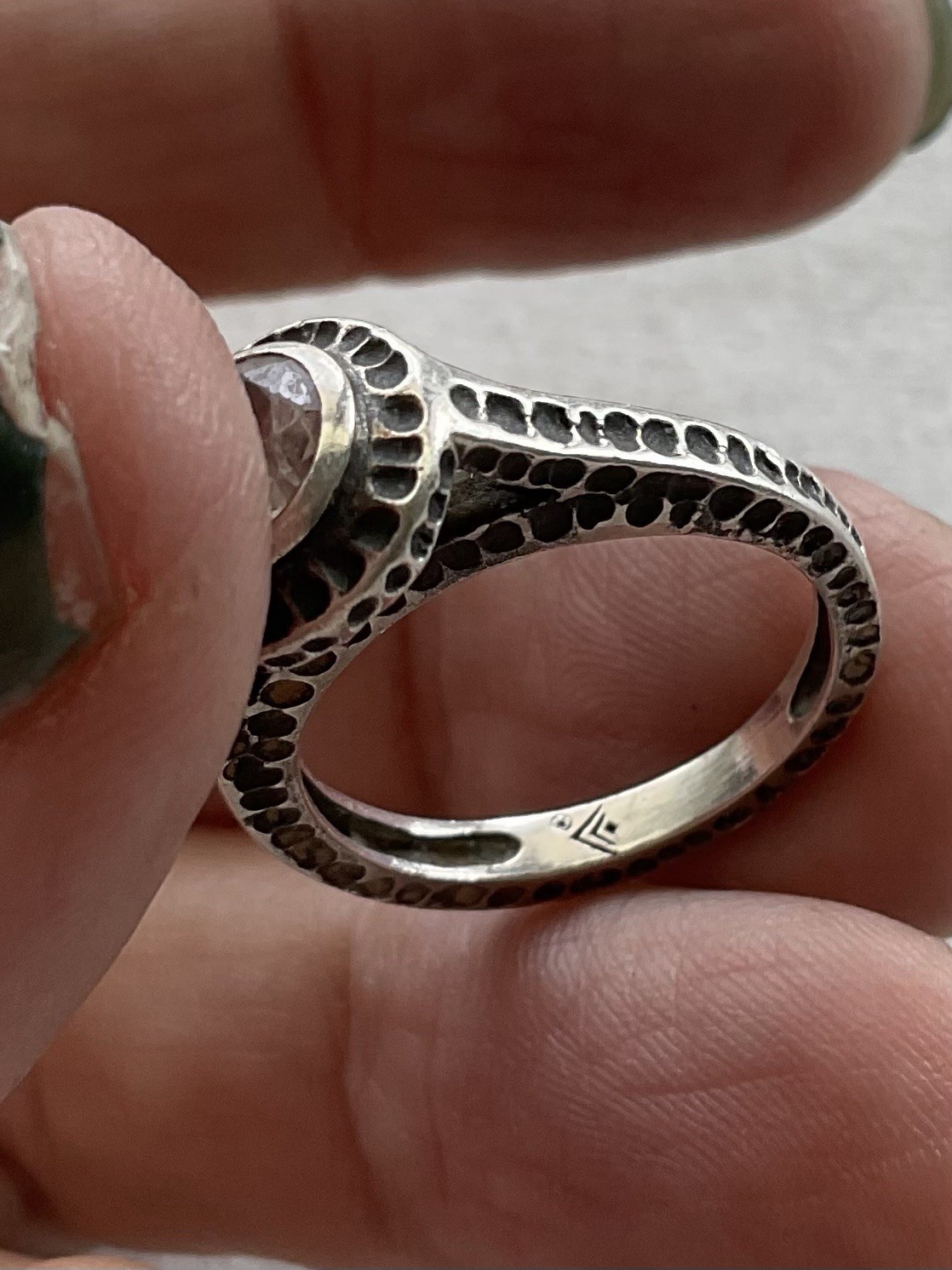 Silpada “Perfect Bliss” ring Size 6 925 Sterling Silver Vintage Signed Estate