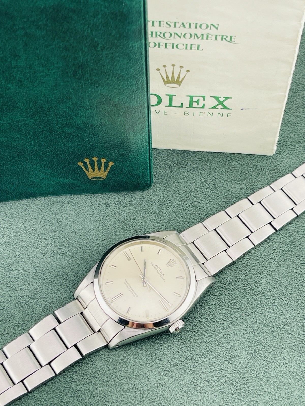 Rolex Oyster Perpetual ref. 1018 36mm Box & Papers