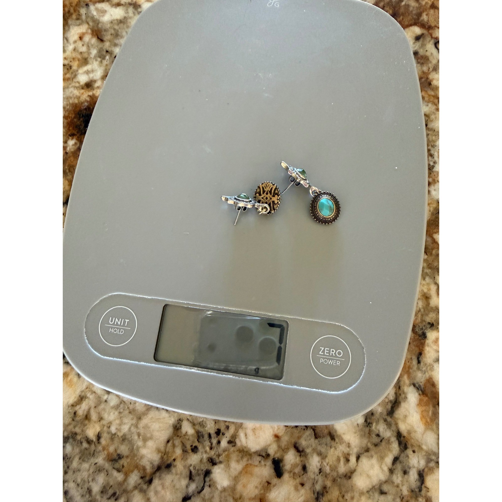 Bohemian Mixed Metal Turquoise Peridot Crystal Star Drop Earrings Post Back