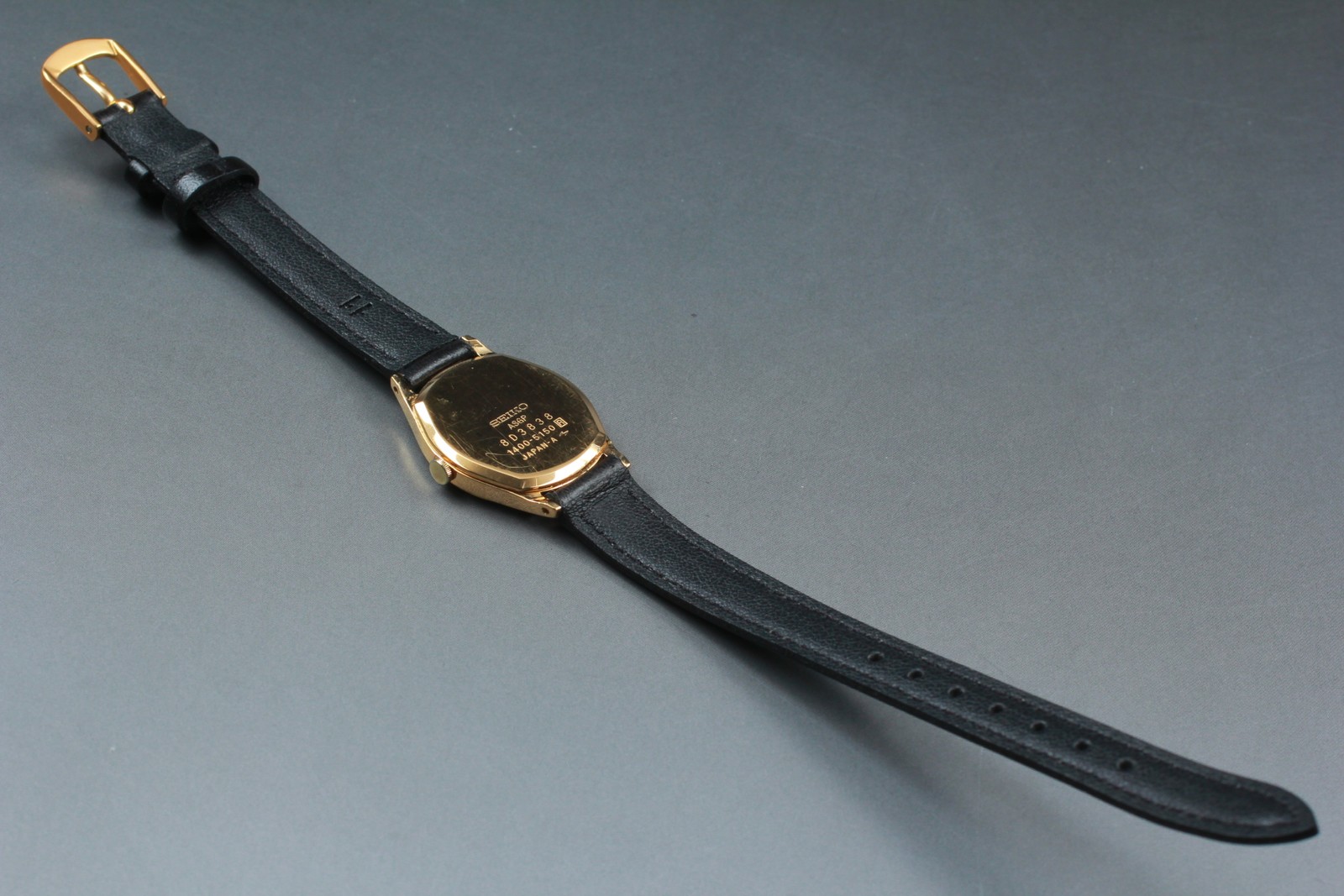 Vtg 1978 N MINT Seiko Belfina 1400-5150 Quartz Gold Oval ASGP Womens Watch JAPAN
