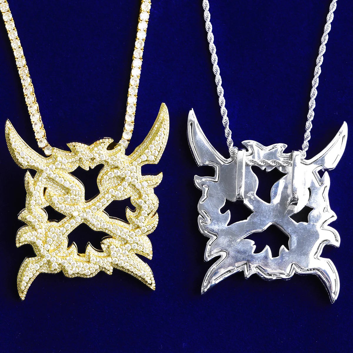 X | Ken Carson Inspired Hip Hop VVS Diamond CZ 5AA+ Luxury X Pendant
