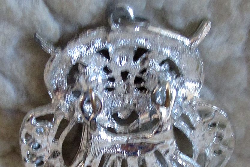 Vintage lot (2) diff. Unsigned Articulated Rhinestone Owl Pendants Only No Chain