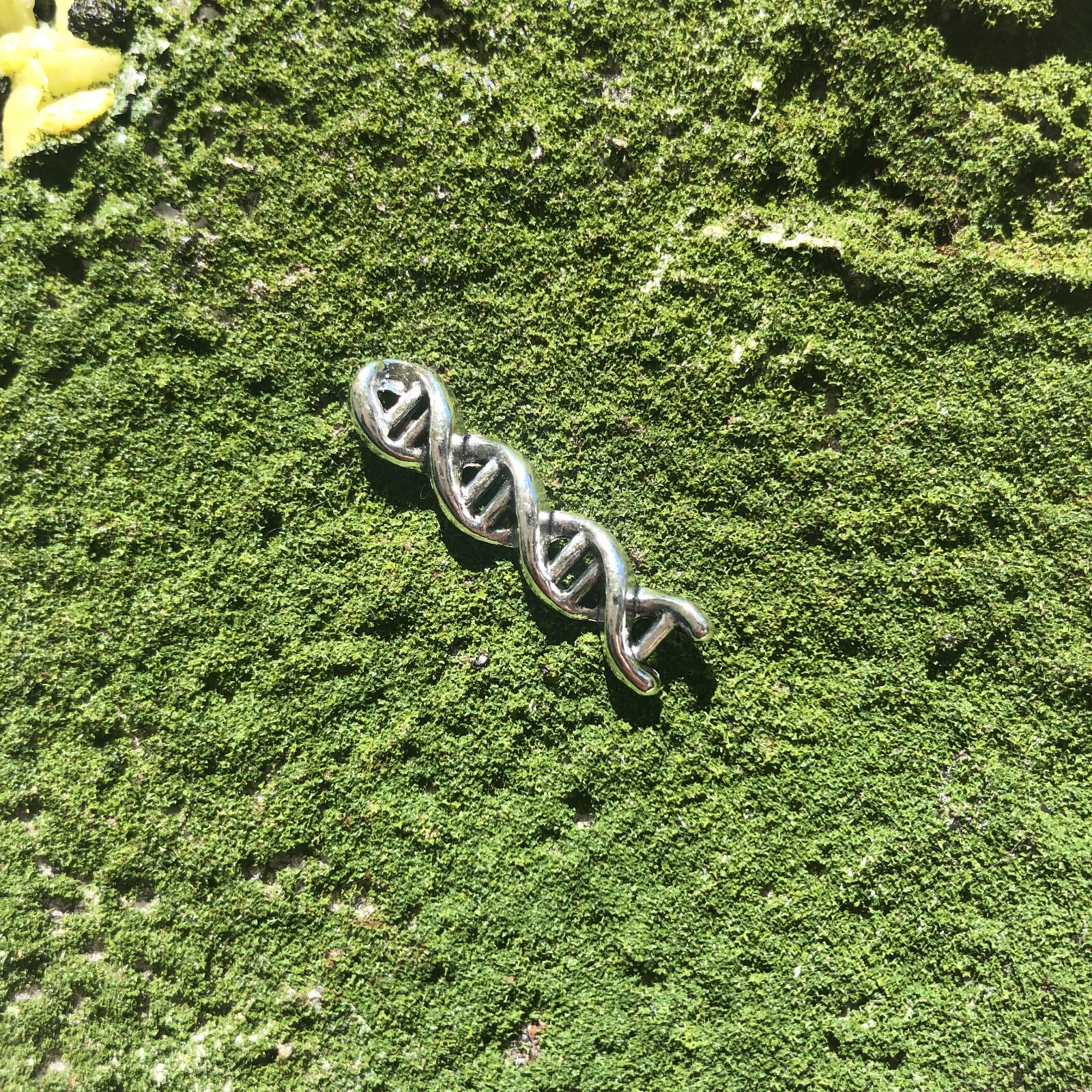 5 DNA Charms Crafting Craft Metal Pendant Science Deoxyribonucleic 1.2″ Inch