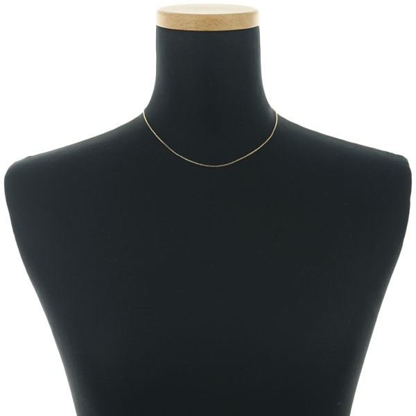 Auth Mikimoto Chain Necklace Cable 38cm 18K 750 Yellow Gold