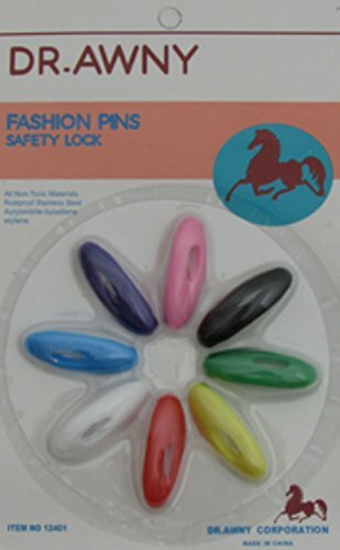 Hijab Safety Pins Brooch 8pc New High Quality Snag Free Multi Coloured Scarf Pin
