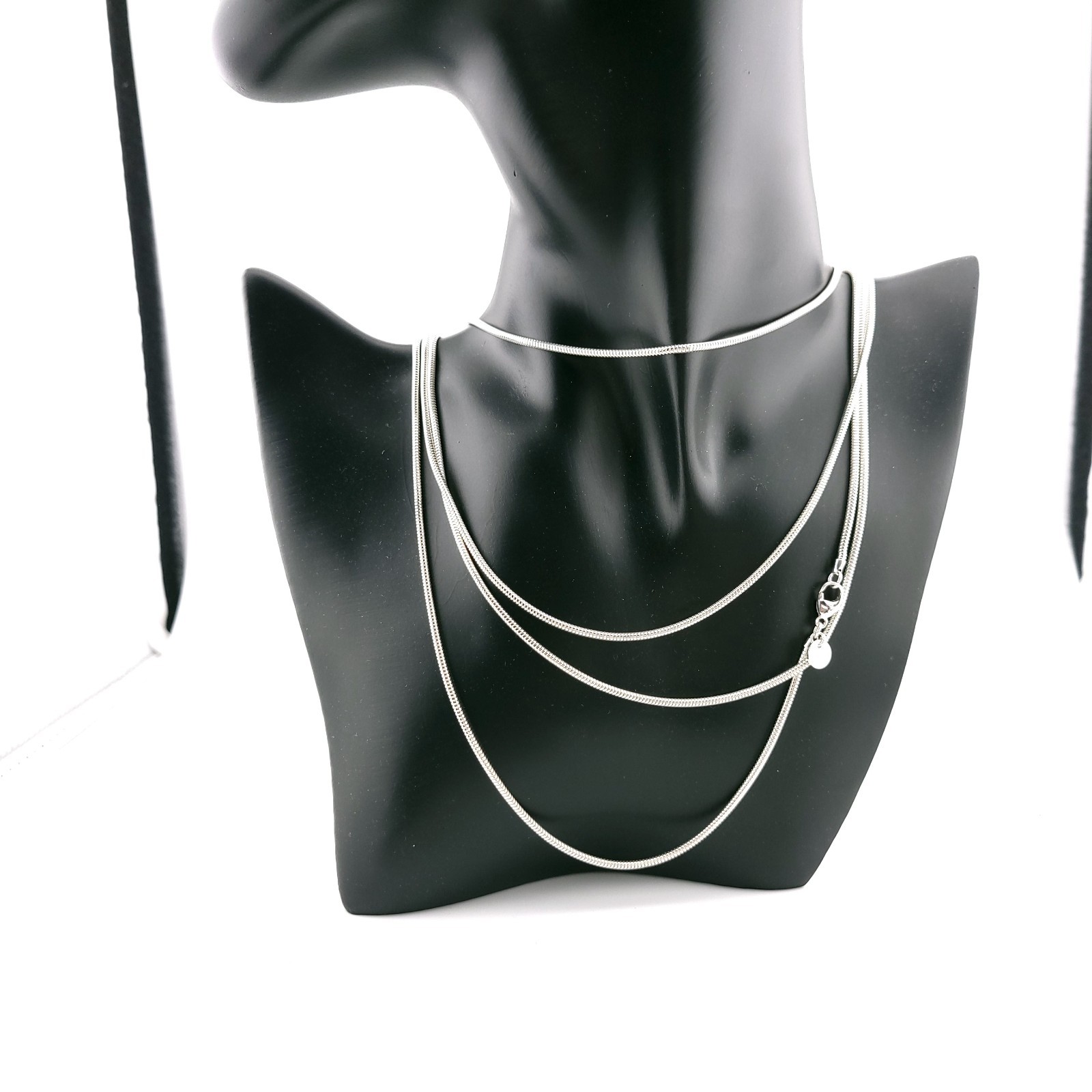 Vintage Tiffany & Co. Sterling Silver 2mm Snake Chain 72′ Inch Necklace