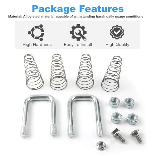 1900-2-1600 Replacement Safety Chain U-Bolt Kit Fits B&W Gooseneck Hitches