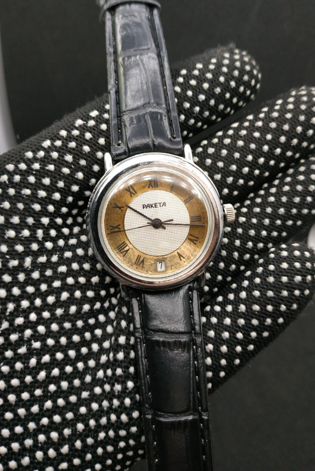 Men’s Dress Vintage USSR Watch Raketa Mechanical 2614.H Retro Soviet ☭