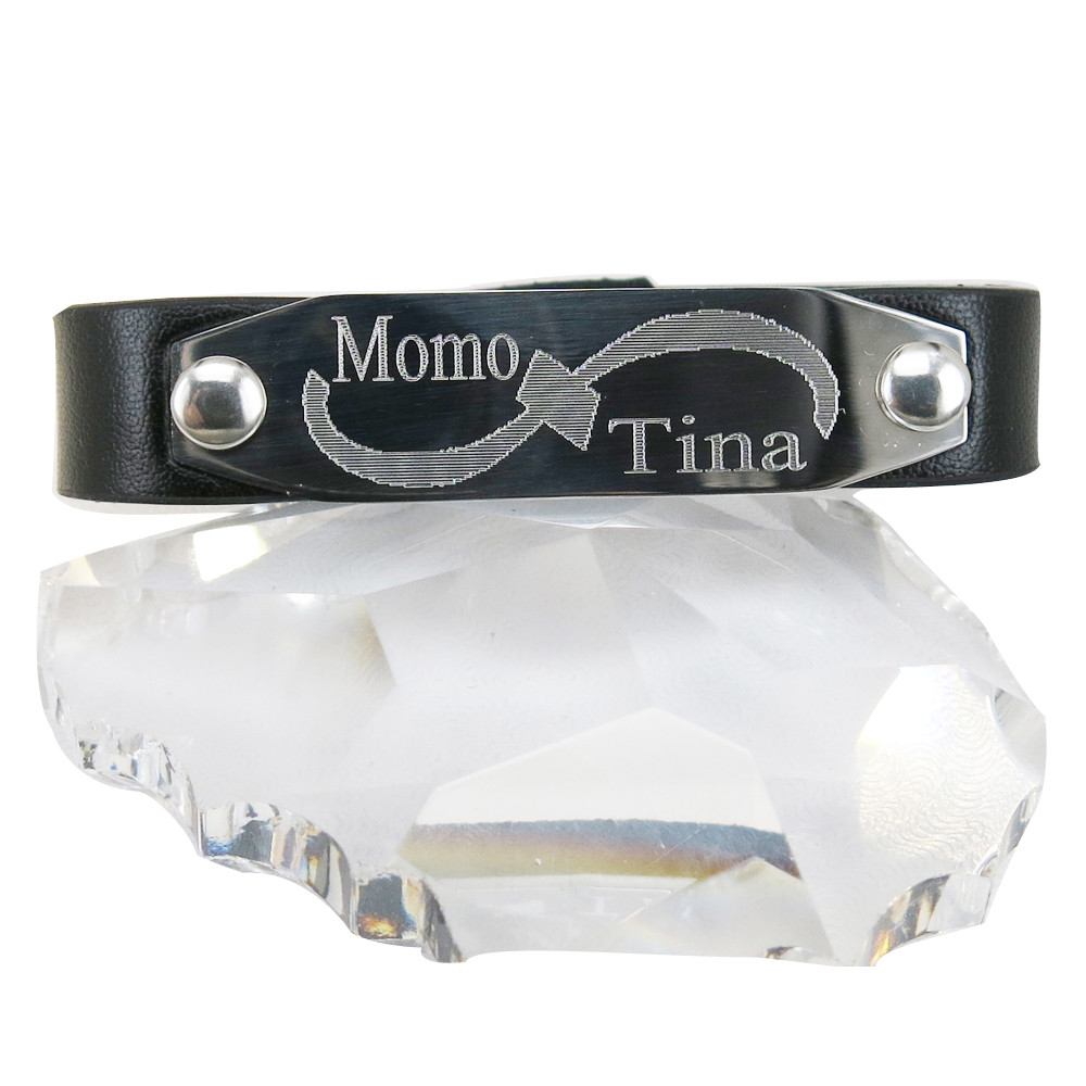 Personalized Leather Bracelet Name Bracelet Free Engraving Leather Bracelet