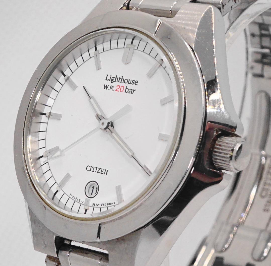 Excellent ,CITIZEN Lighthouse watch with screw-down crown,model S218. From Japan