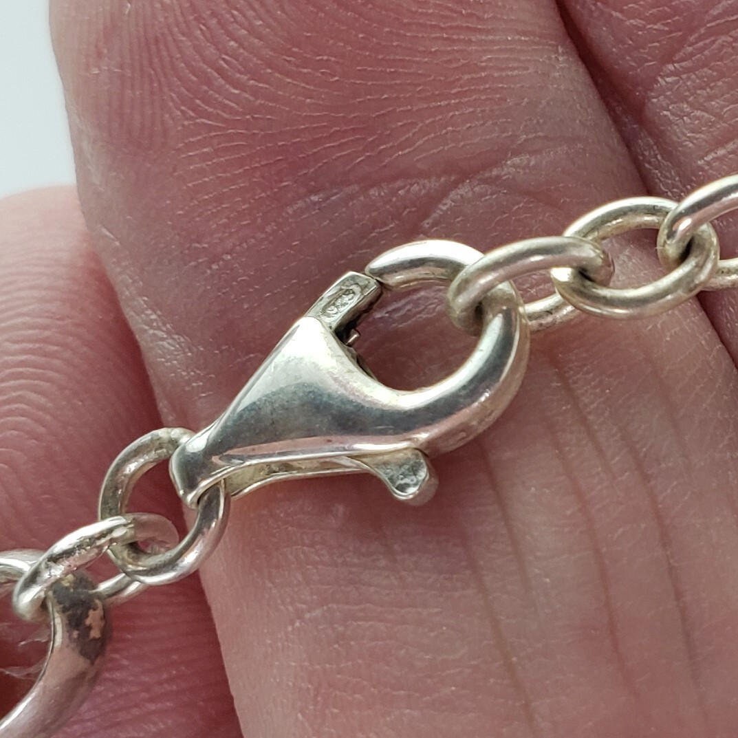 Sterling Silver Tennis Bracelet 9.0-7.5 in 20.3g [7611]