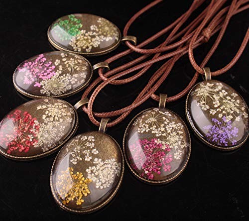 20pcs Oval Pendant Trays with Glass Cabochons 18*25mm, Silver