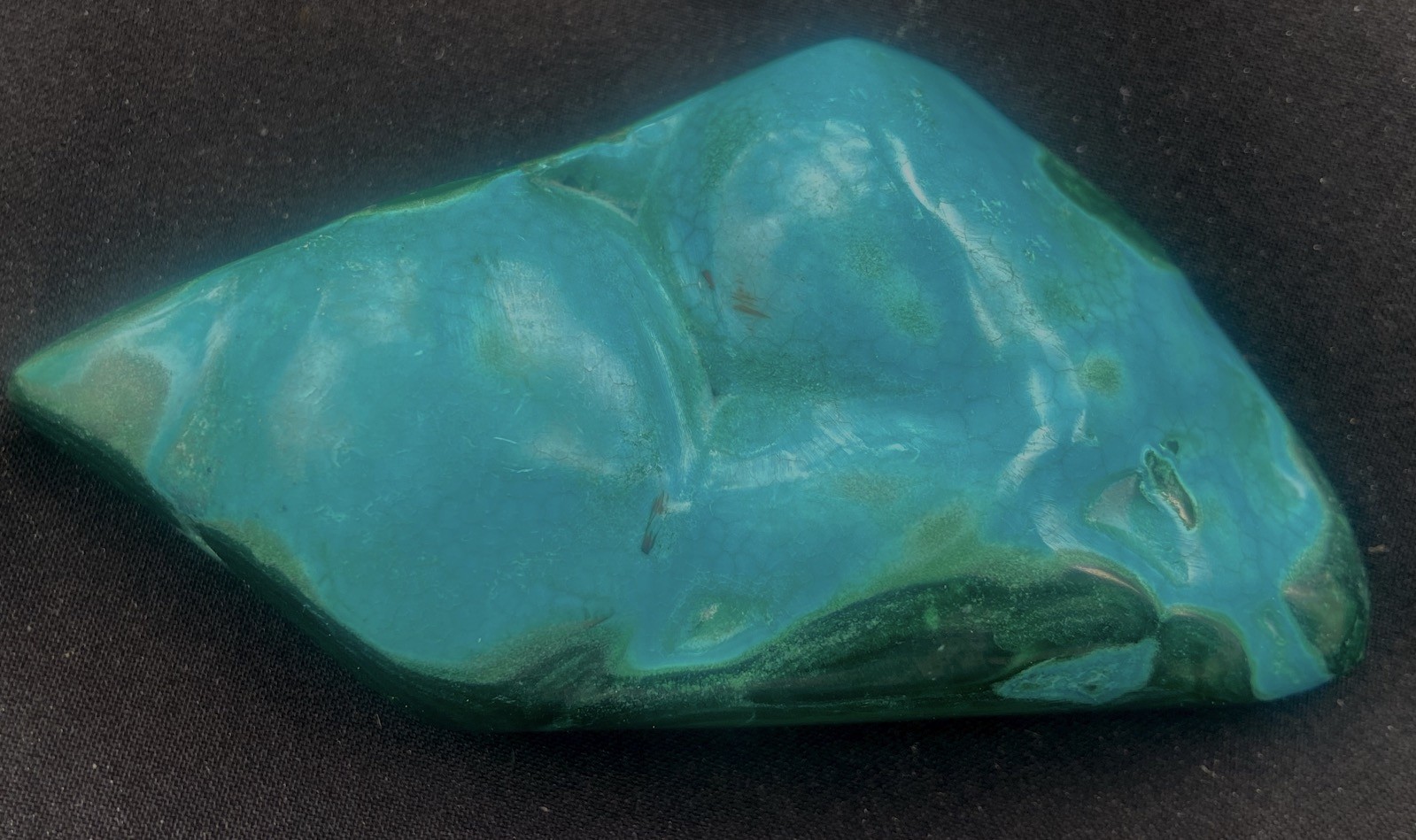Malachite & Chrysocolla Striking Polished Specimen 118 Grams or 4.1 Oz’s Africa