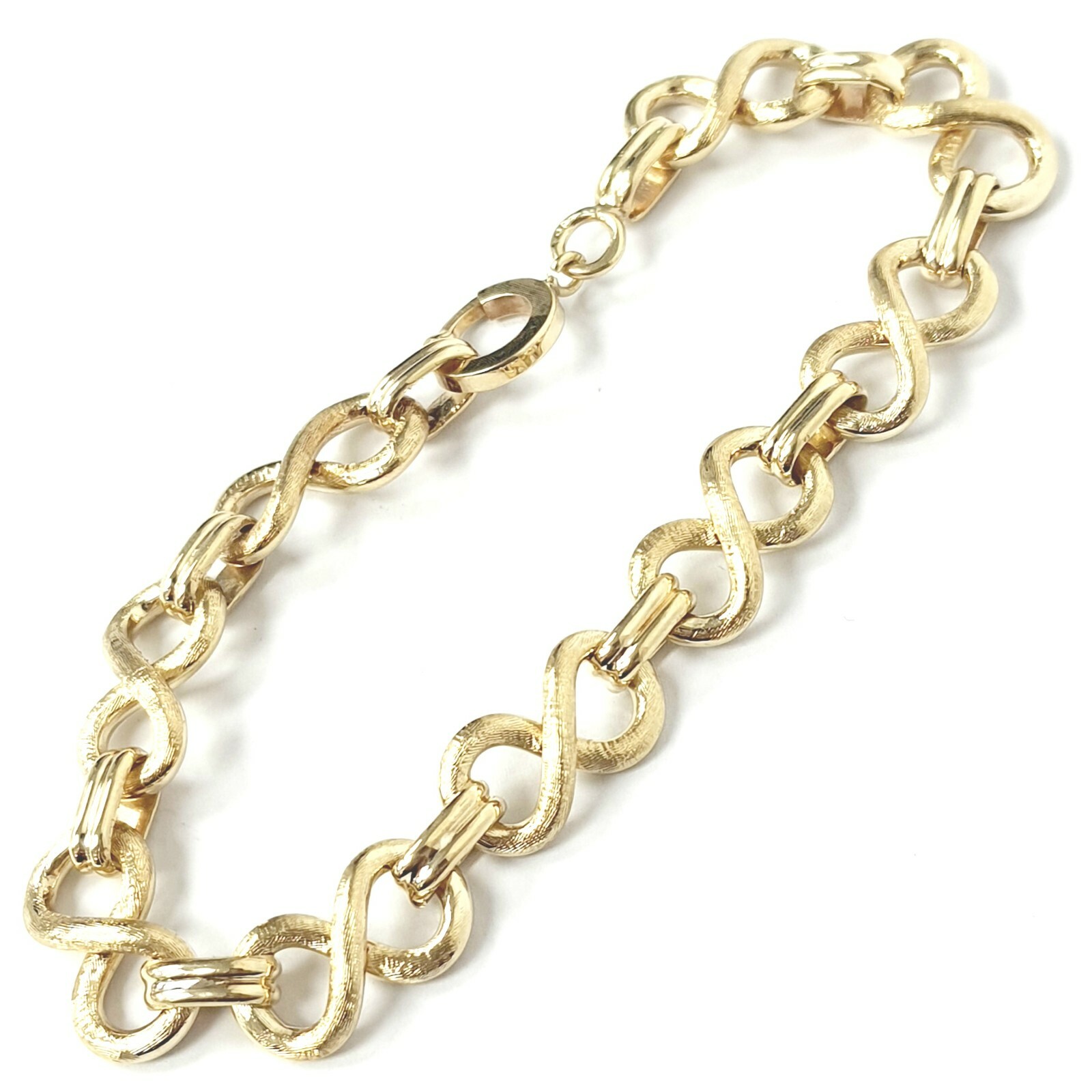 9ct Gold Fancy Bracelet Solid UK Hallmarked 8 Inches 25.8g