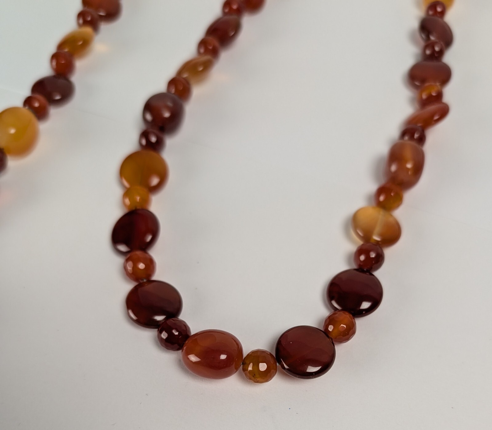 Mine Finds By Jay King carnelian,, Necklace 42” Long