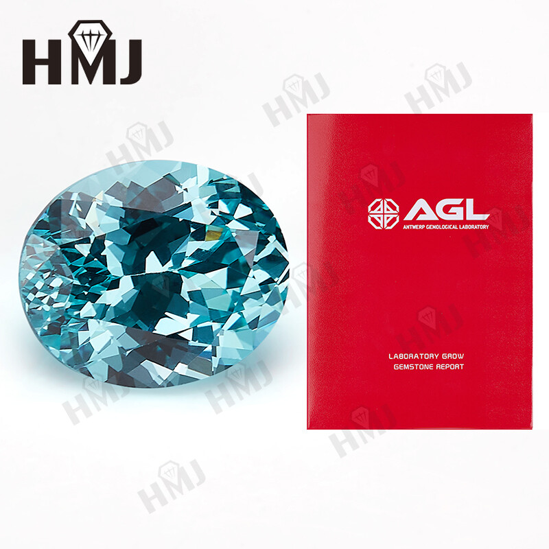 0.3ct-9ct Lab Grown Paraiba Oval Shape AAA Loose Gemstone for Jewelry DIY Making