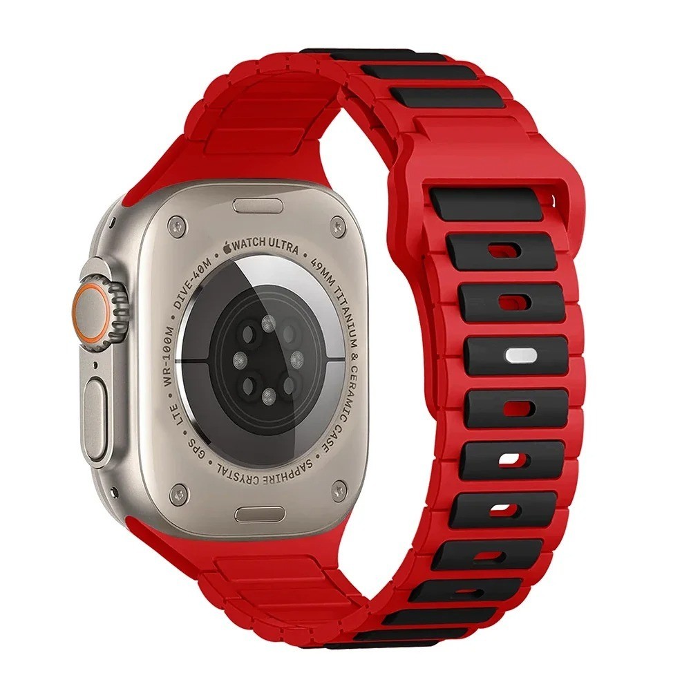 For Apple Watch Series Ultra 2 10 9 8 7 6 iWatch 49mm Silicone Sport Band Strap