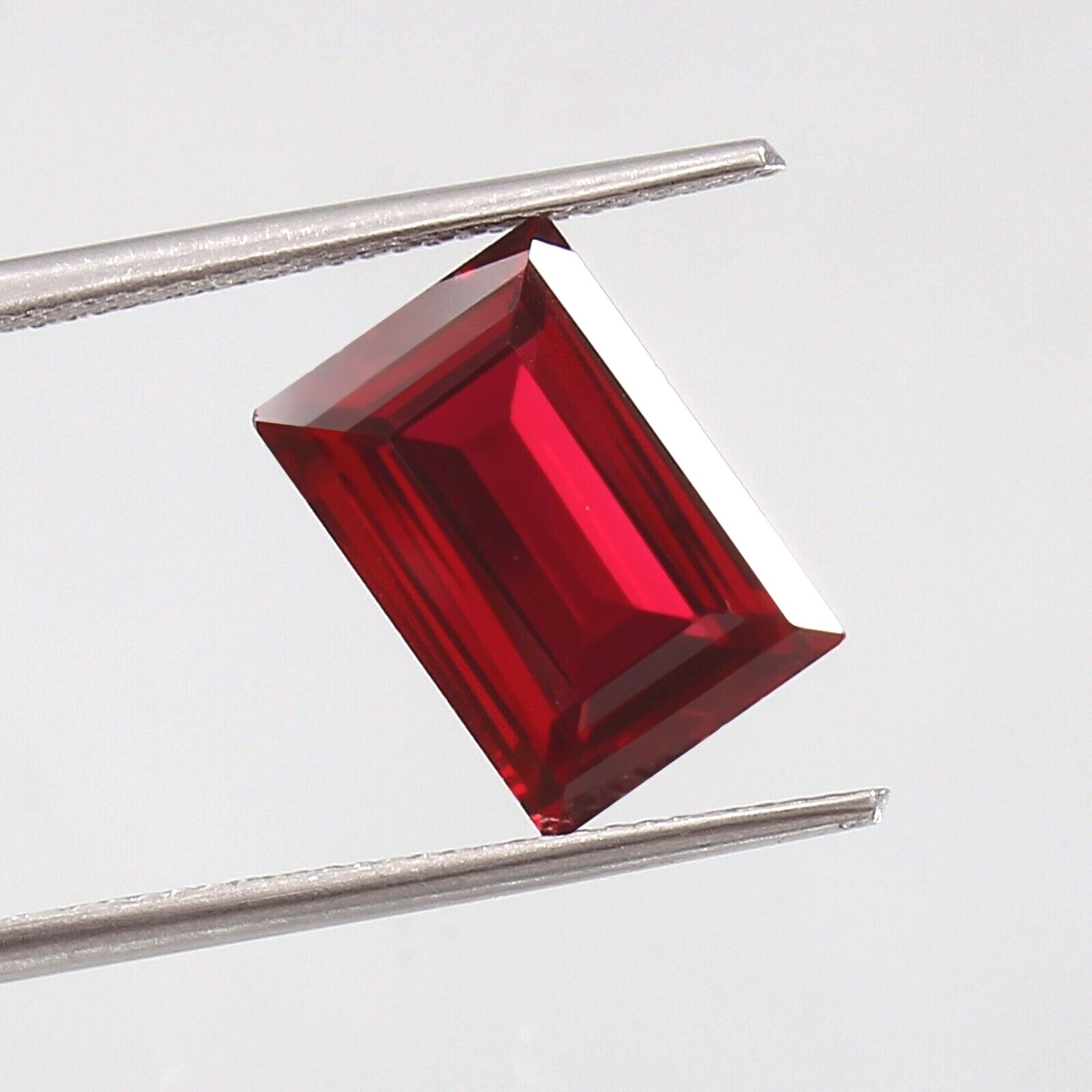 AAA Natural Flawless Myanmar Red Painite 6.60 Ct Emerald Cut Loose Gemstone
