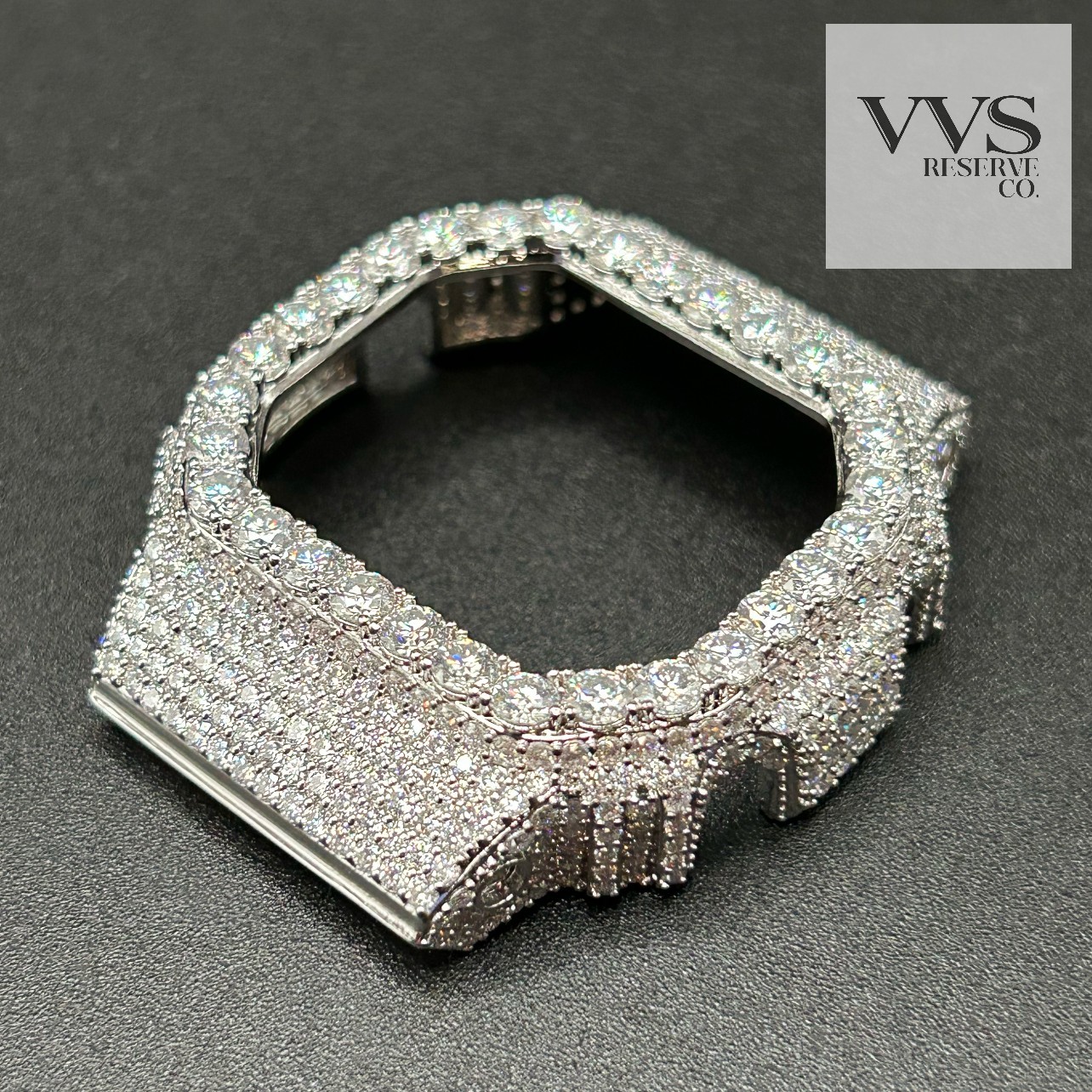 VVS1 MOISSANITE Real Iced BEZEL Kit For DW5600 Watch – BEZEL ONLY