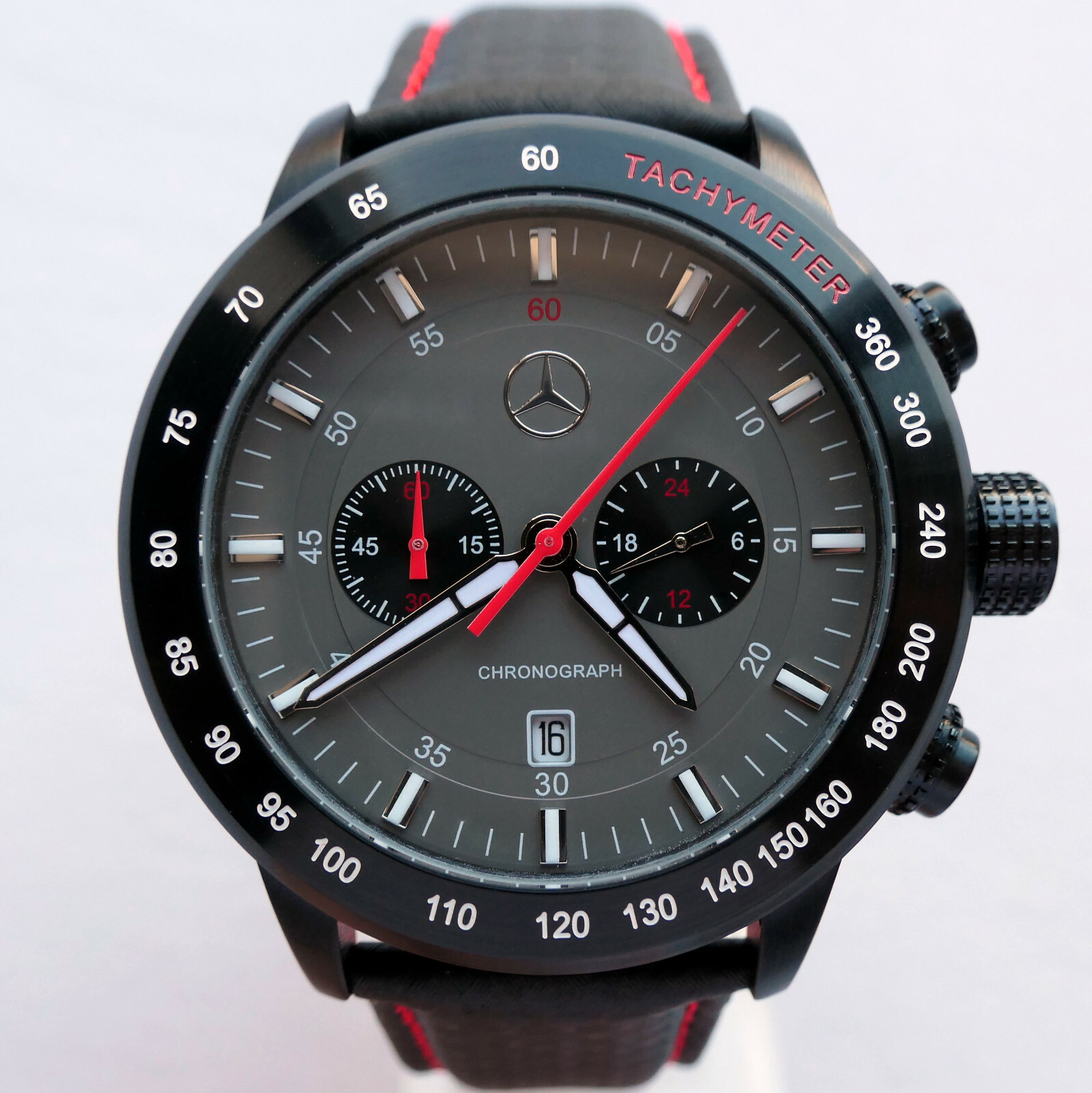 Mercedes Benz Motorsport AMG DTM Racing Car Accessory Sport Chronograph Watch