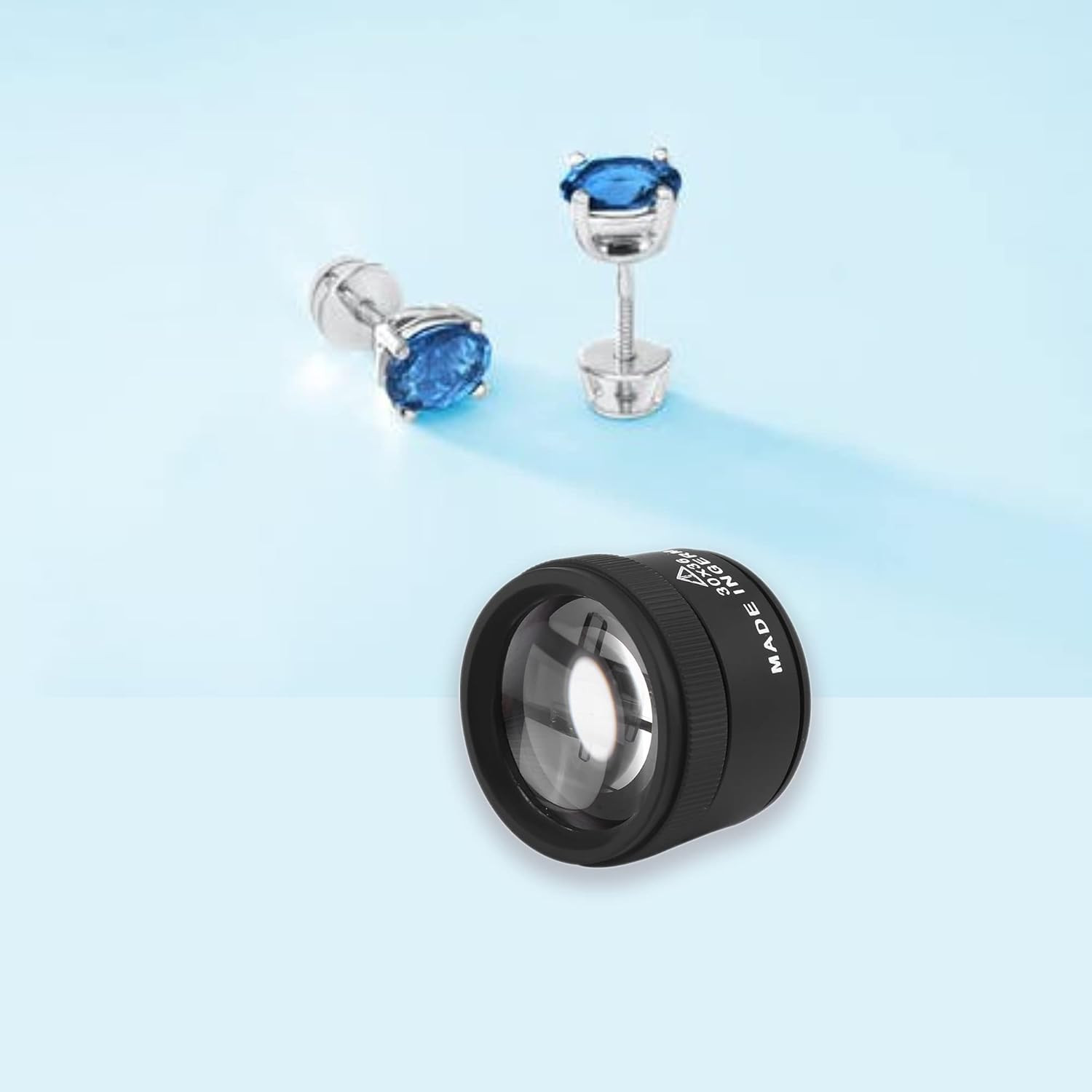 30X Jewelry Magnifier, Professional Optical Magnifier Glasses 30X Magnifying Len