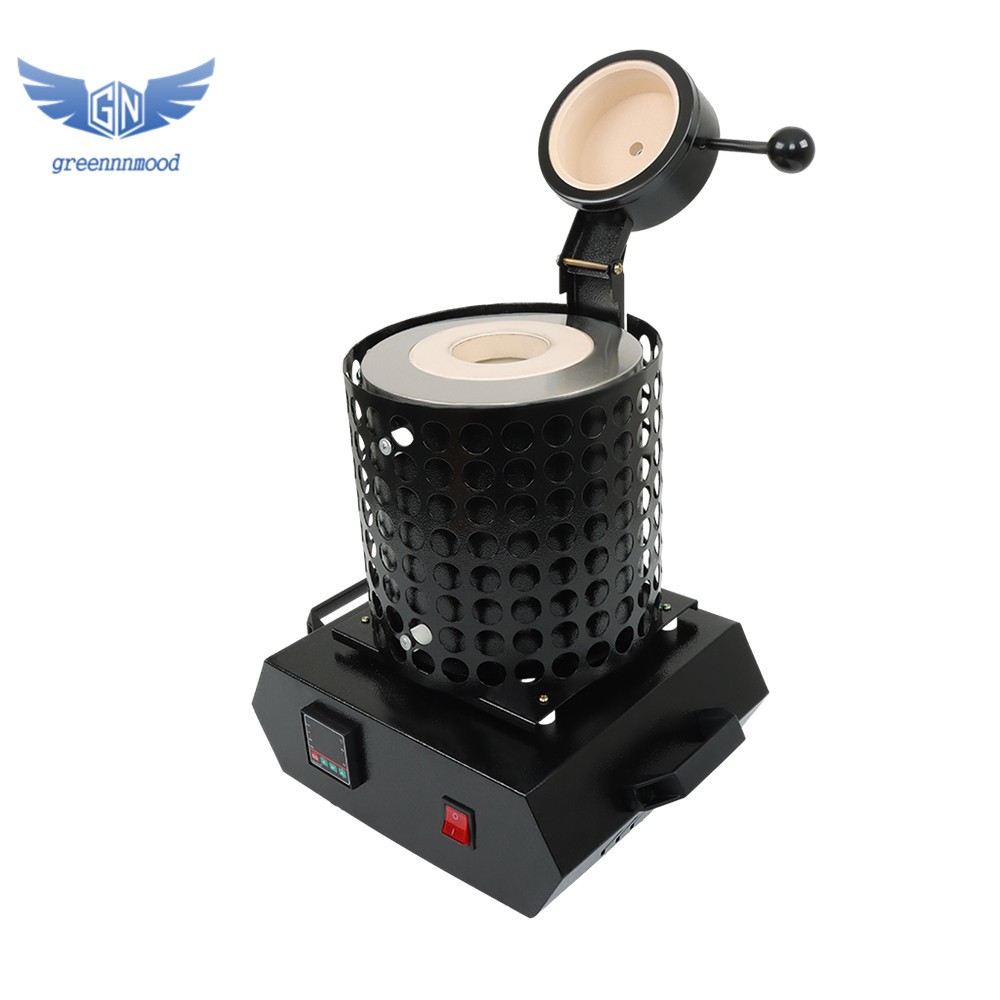 Upgraded Electric Gold Melting Furnace Forge kit+Mesh w/3KG Crucible 1400W