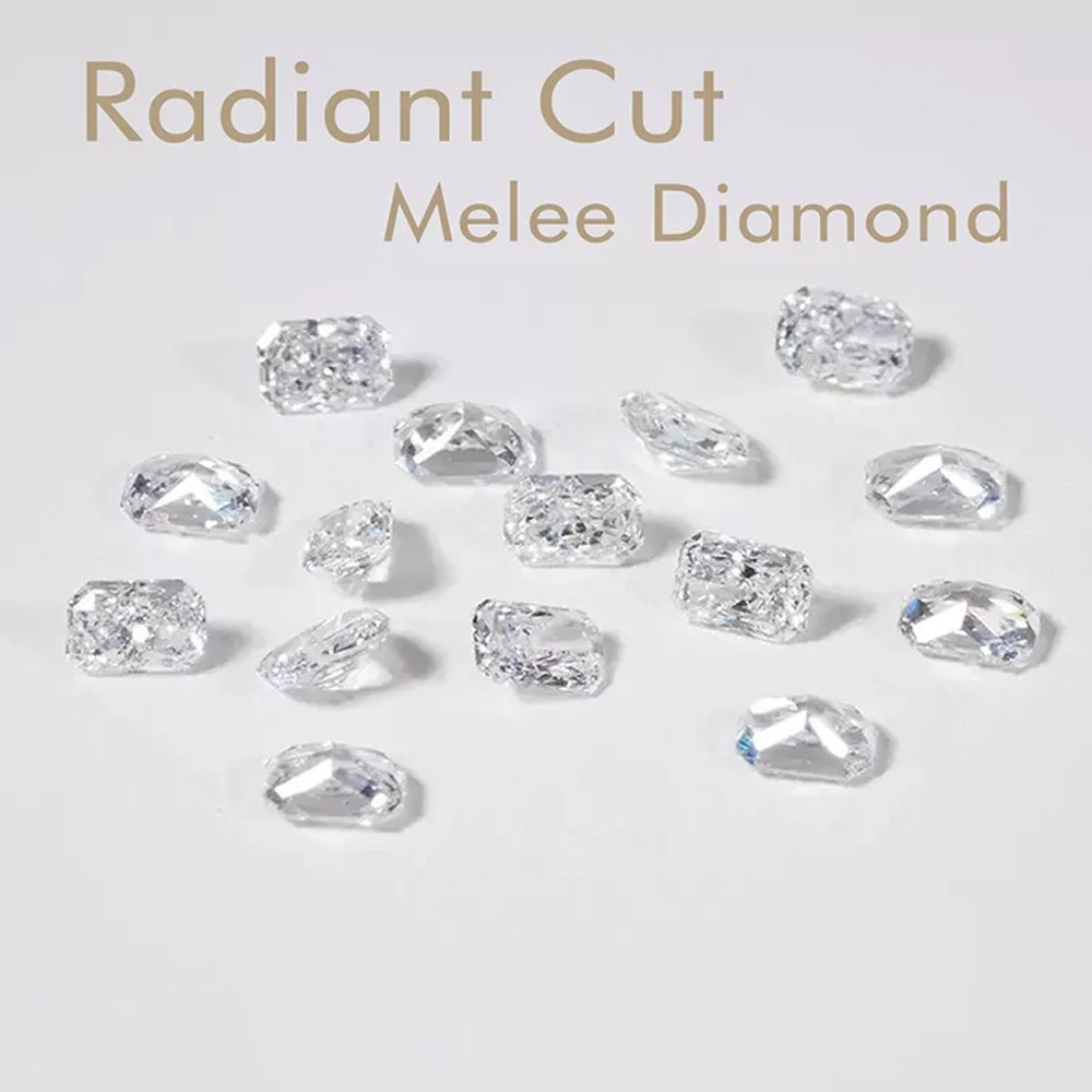 [CVD/HPHT Radiant Emerald] Wholesale 0.08-1ct Loose Lab Diamond Melee DEF VVS-VS