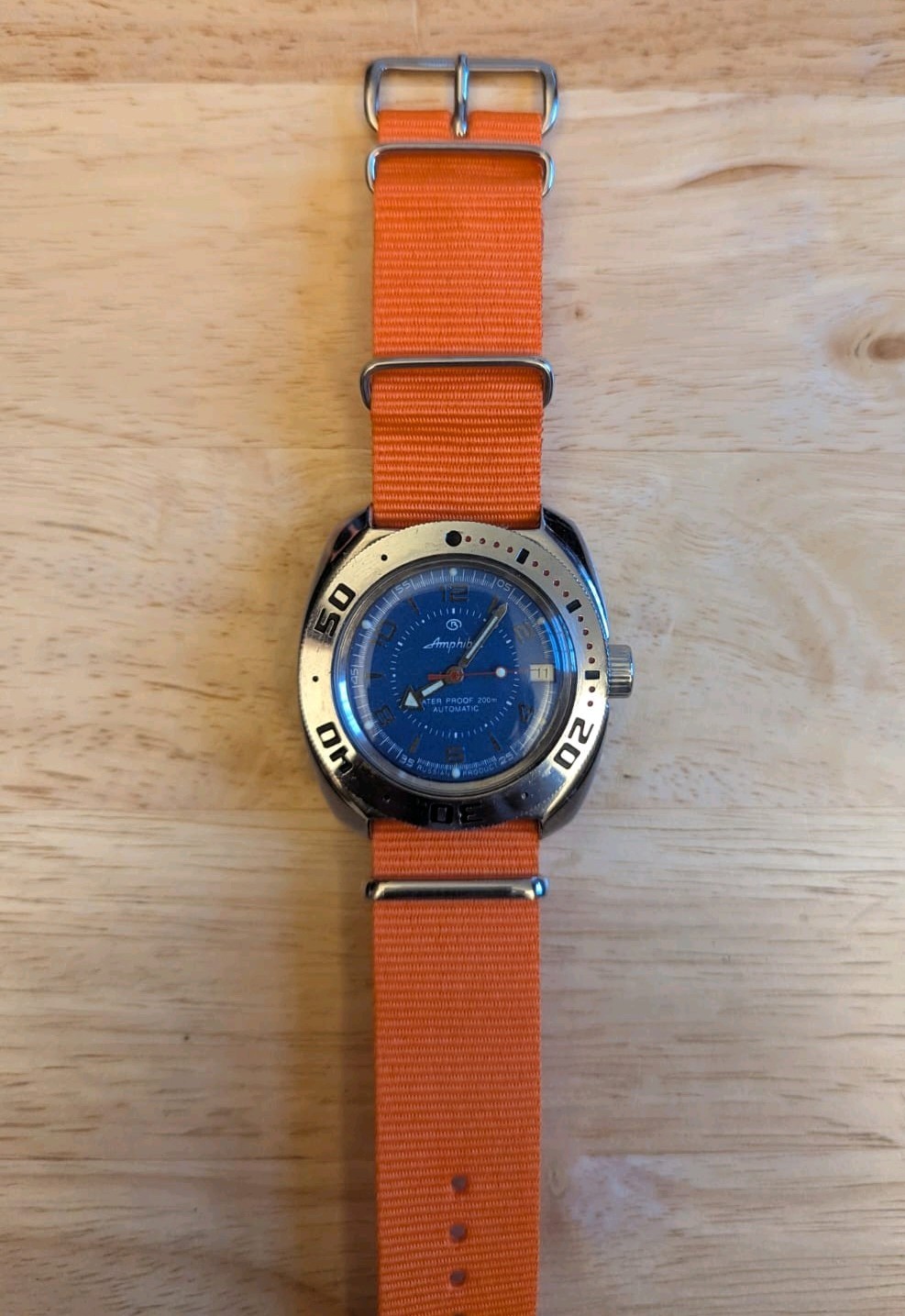 Vostok Amphibia 710007 Watch Diver Mechanical Automatic USA Seller