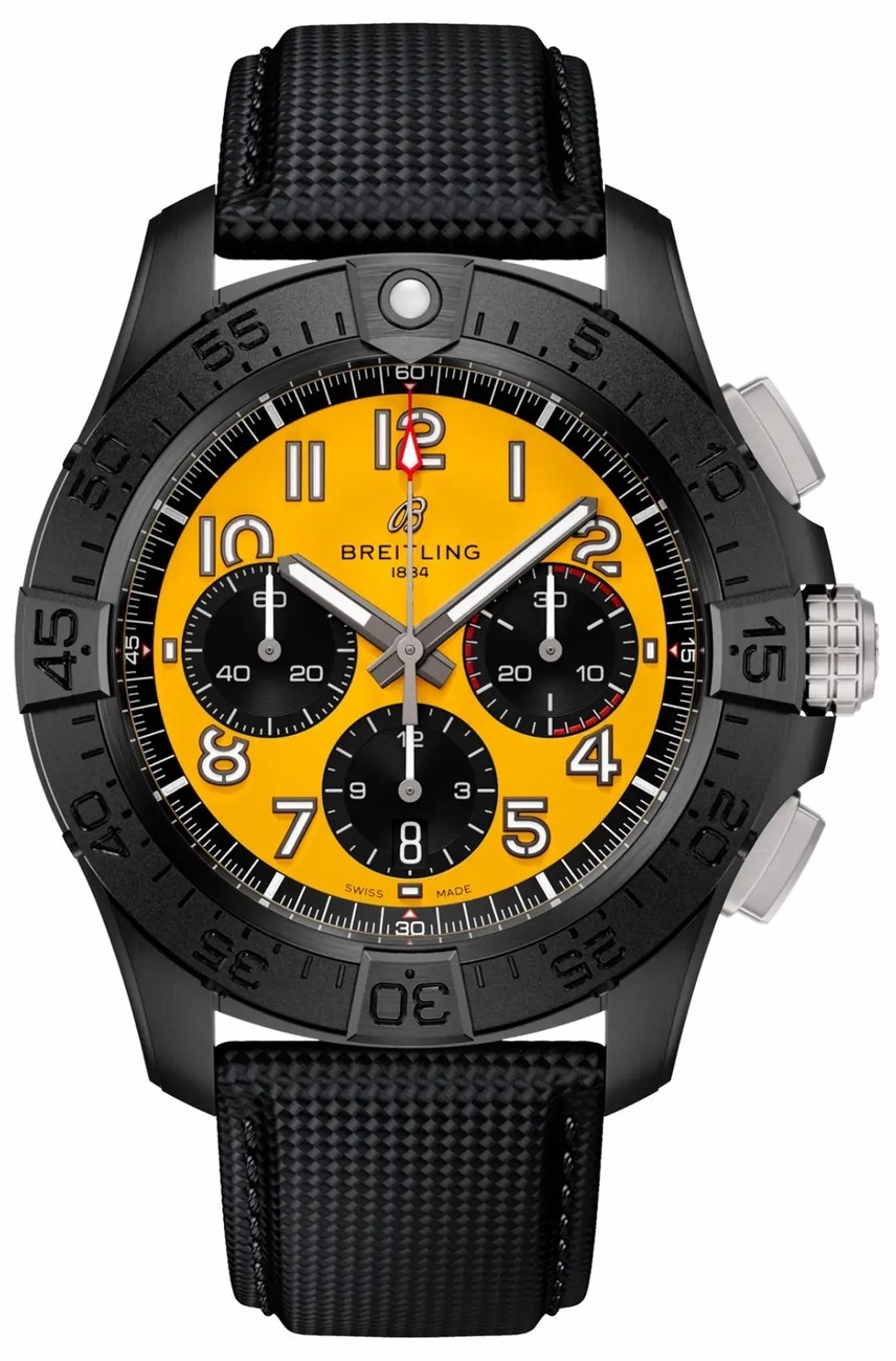 2026 Breitling Avenger B01 44mm Yellow Dial Automatic Men’s Watch SB0147101I1X2