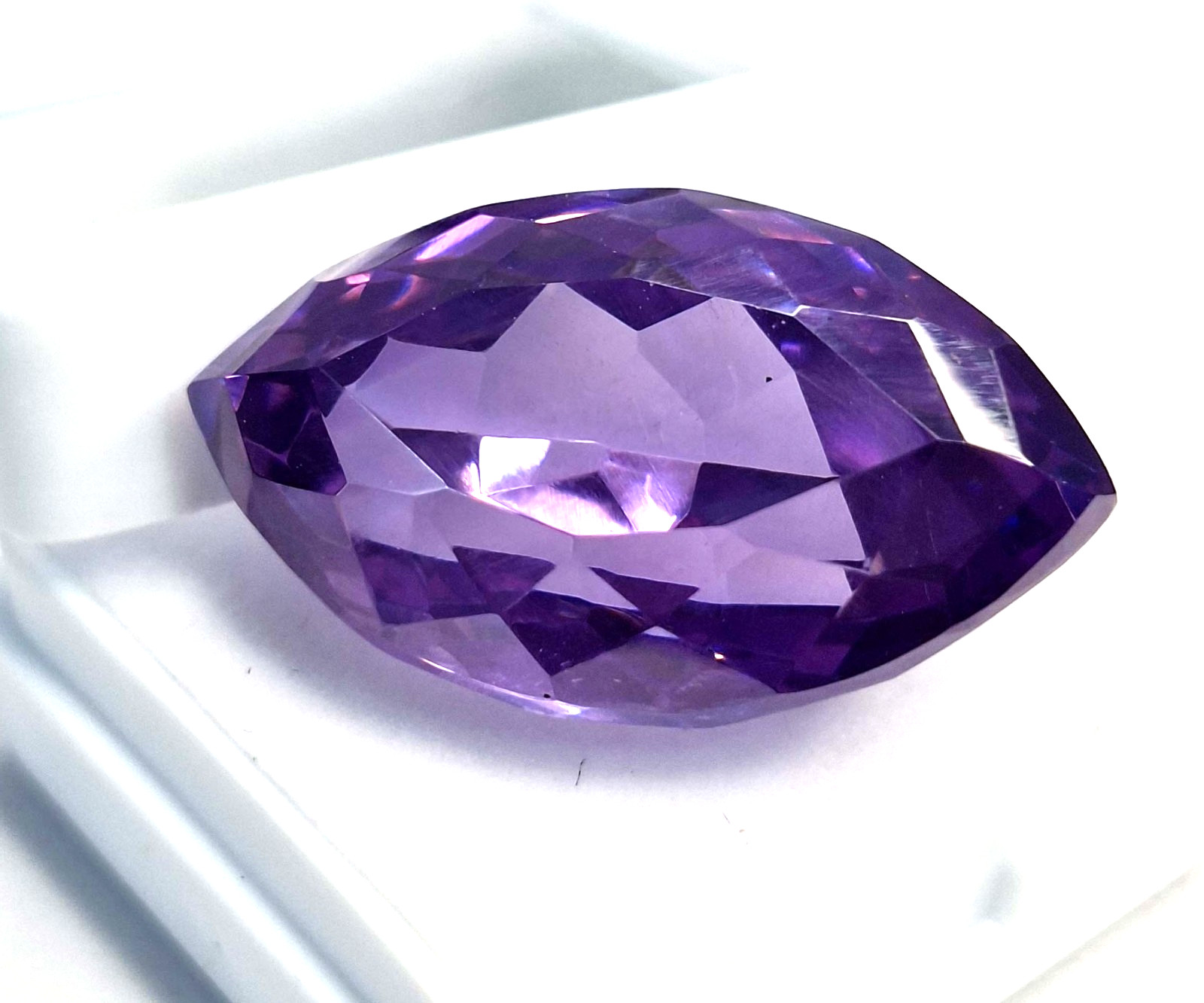 Purple Zircon Marquise Cut 58-60 Ct Natural VVS Loose Certified Gemstone RK856