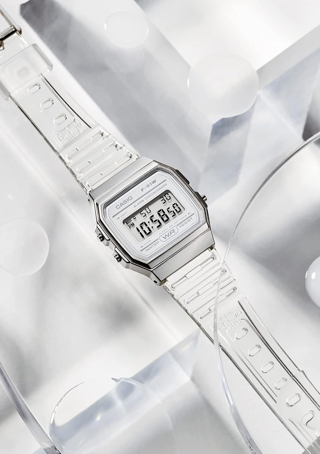 New Casio F-91WS-7JH Unisex Watch White Japan