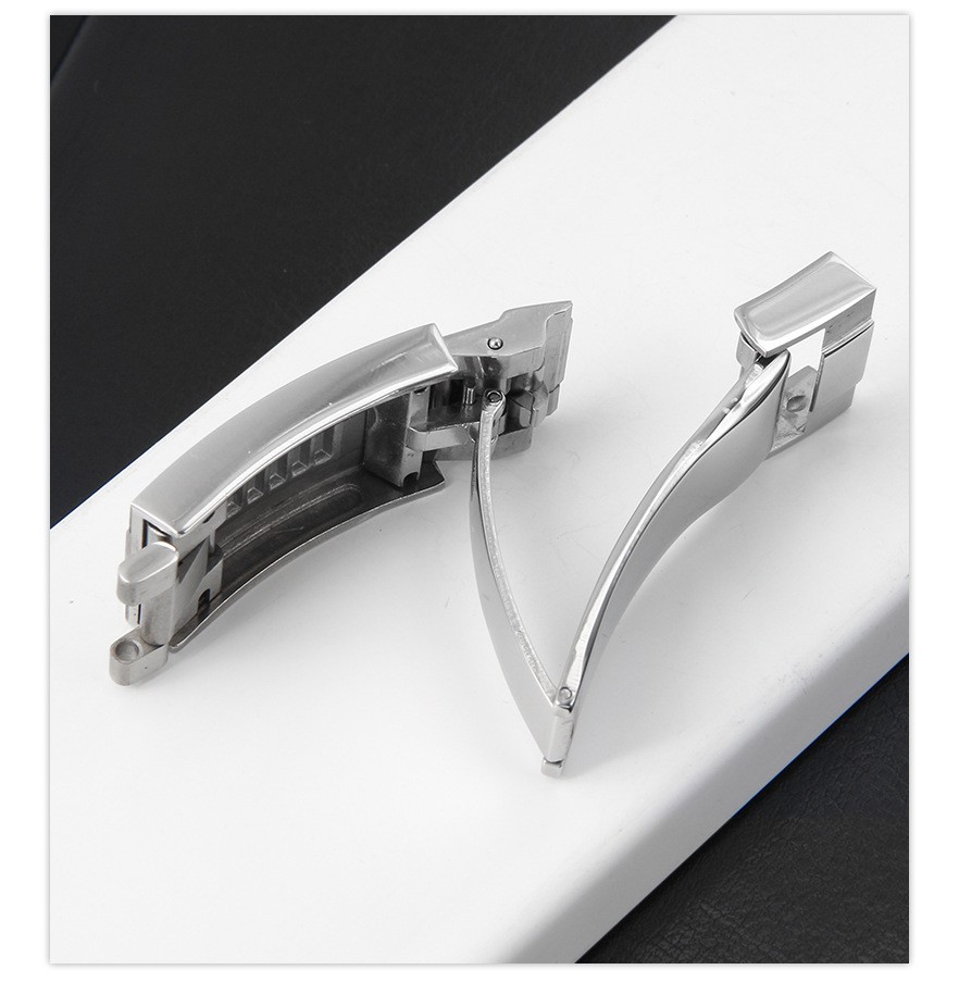 stainless steel watch buckle Micro-adjustable folding clasp 9x9mm for Rolex