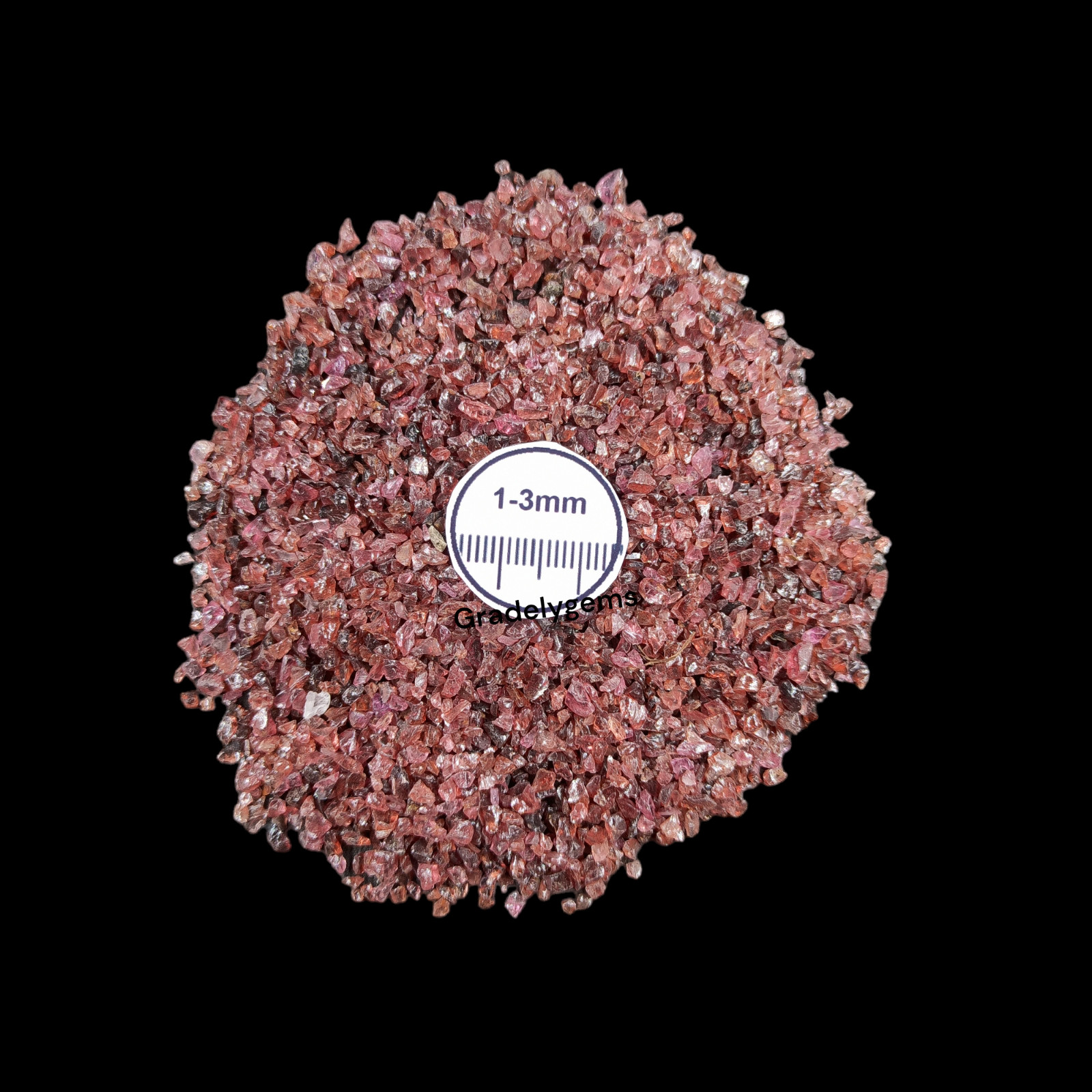 Natural Garnet Gemstone Crushed Coarse Powder – Jewelry Inlay, Crafts Working