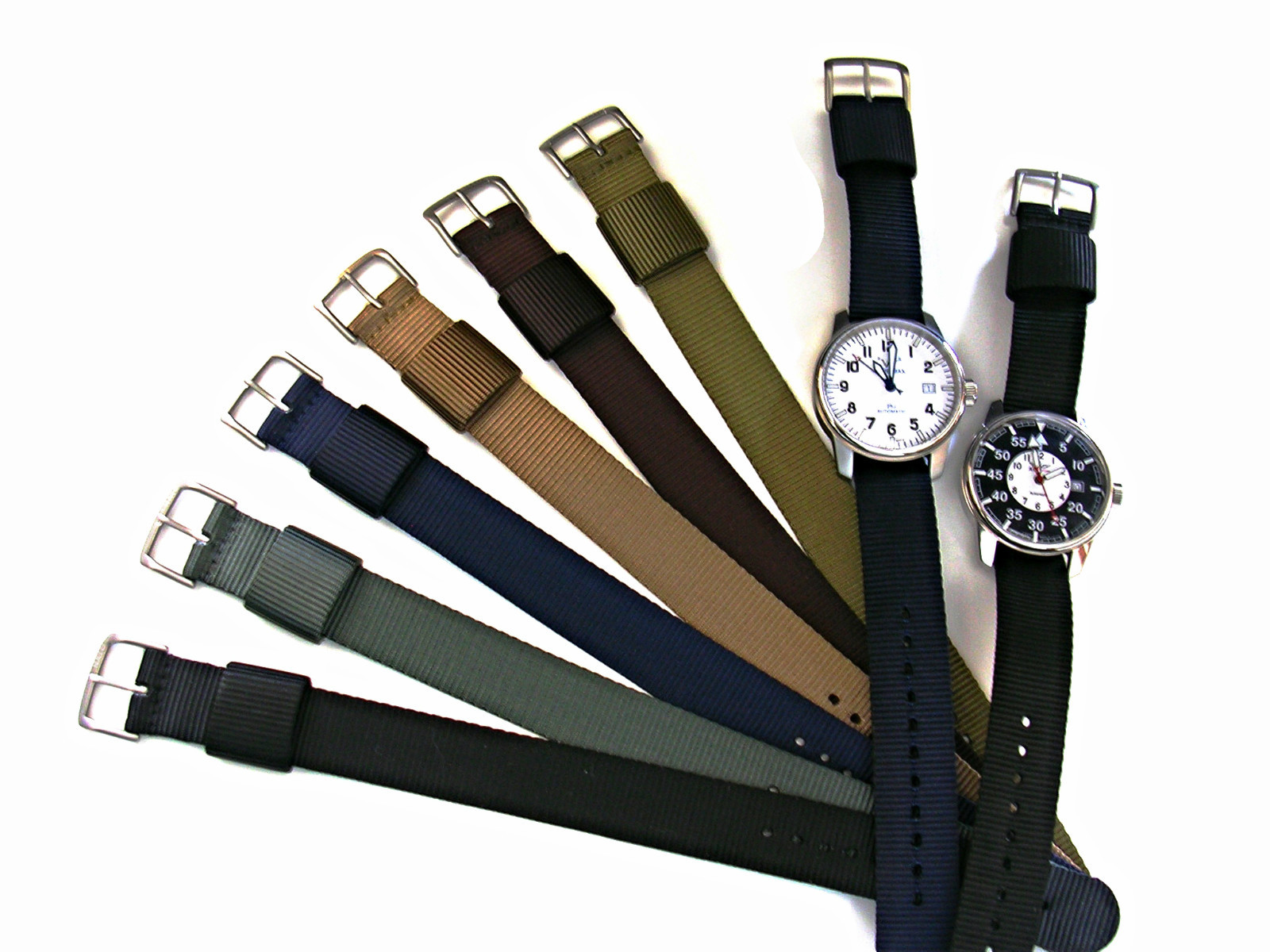 NATO ® 1pc RAF Heavy Nylon single pass Pilot sport watch band strap IW SUISSE