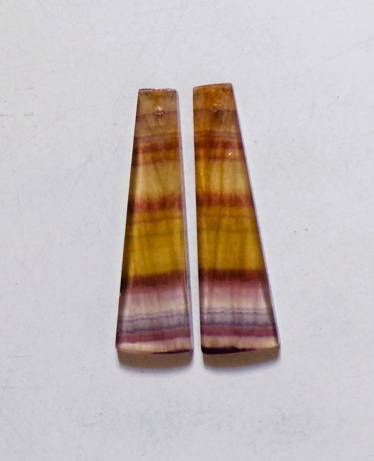 41.00 Cts Natural Fluorite Drilled Cabochon Match Pair Gemstone 42X13MM 43