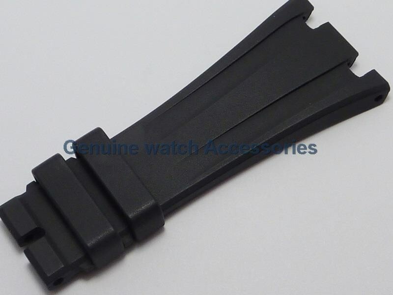 AUDEMARS PIGUET ROYAL OAK BLACK RUBBER SILICON(28mm X 18mm) STRAP BAND BRAND NEW